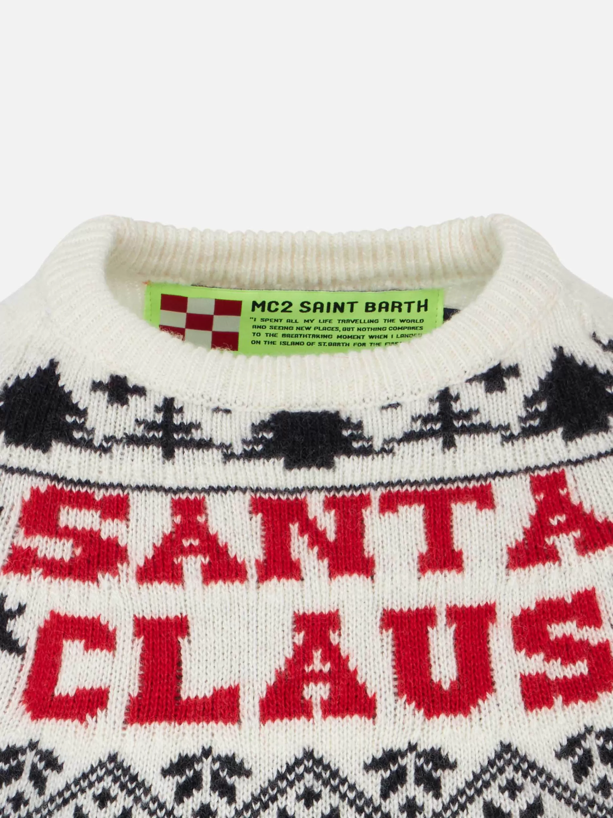 MC2 Saint Barth Kid crewneck sweater with Santa Claus norwegian print Shop