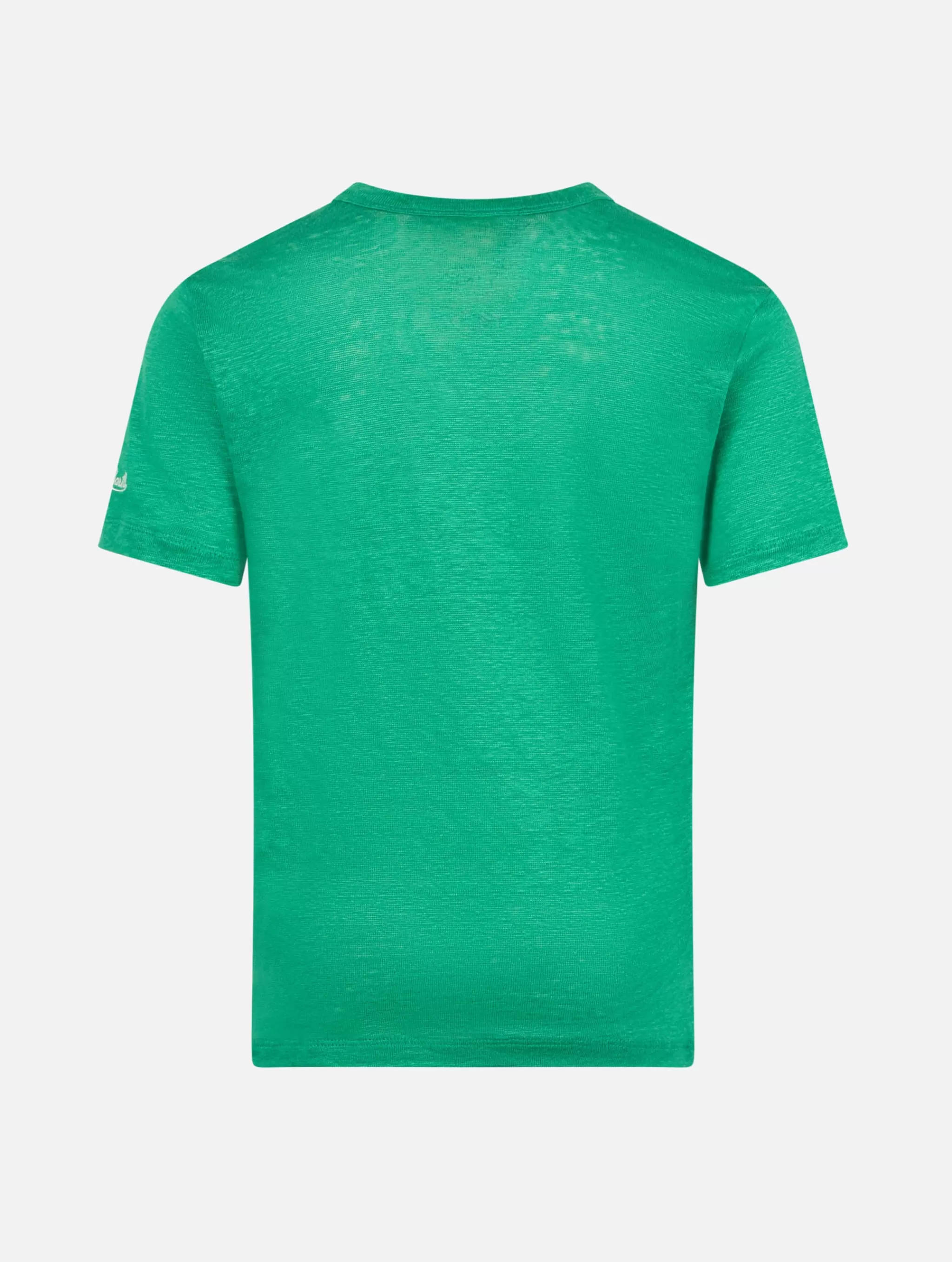 MC2 Saint Barth Kid green linen jersey t-shirt Alex Store