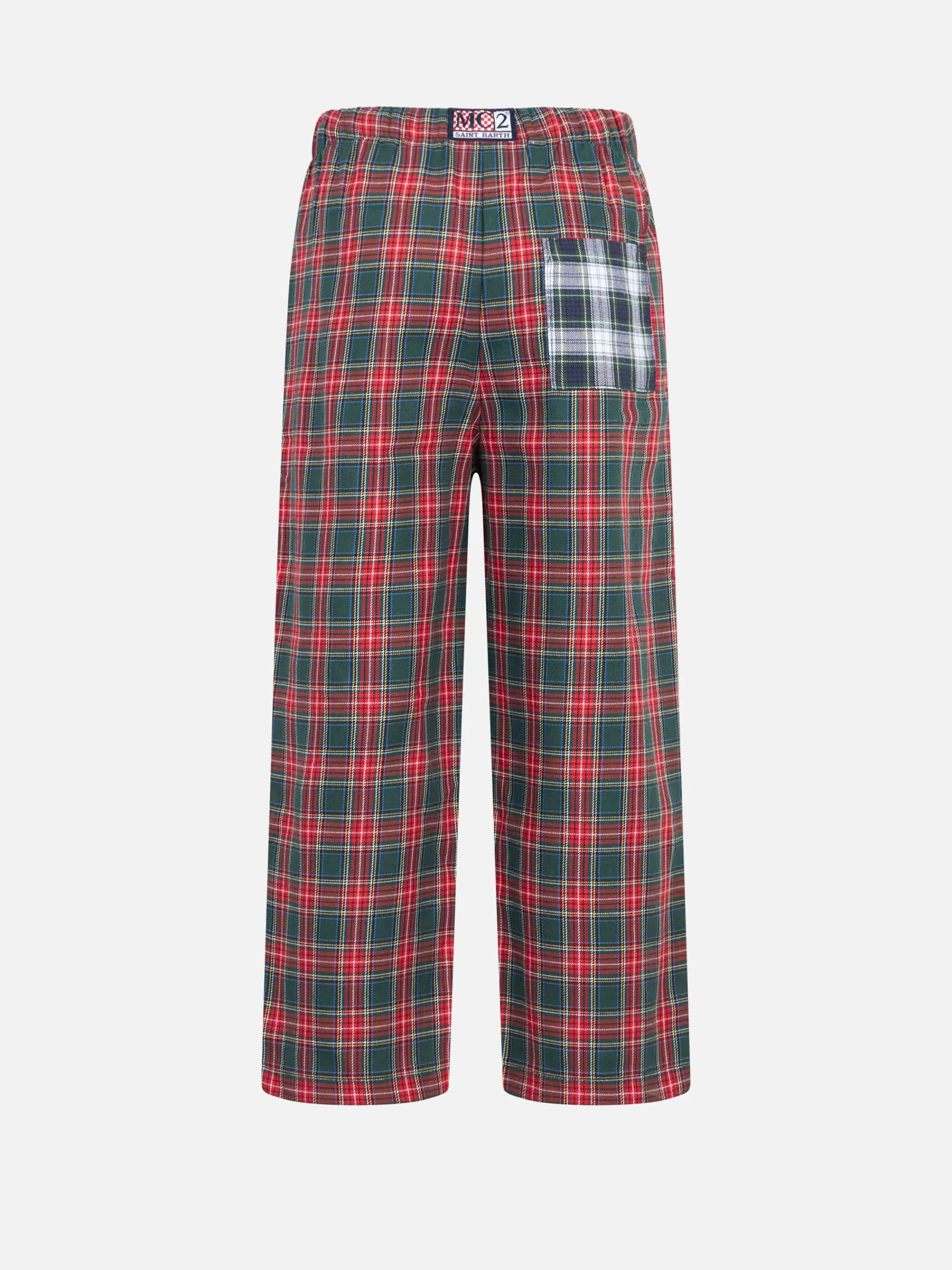 MC2 Saint Barth Kid pajama pants with tartan print New