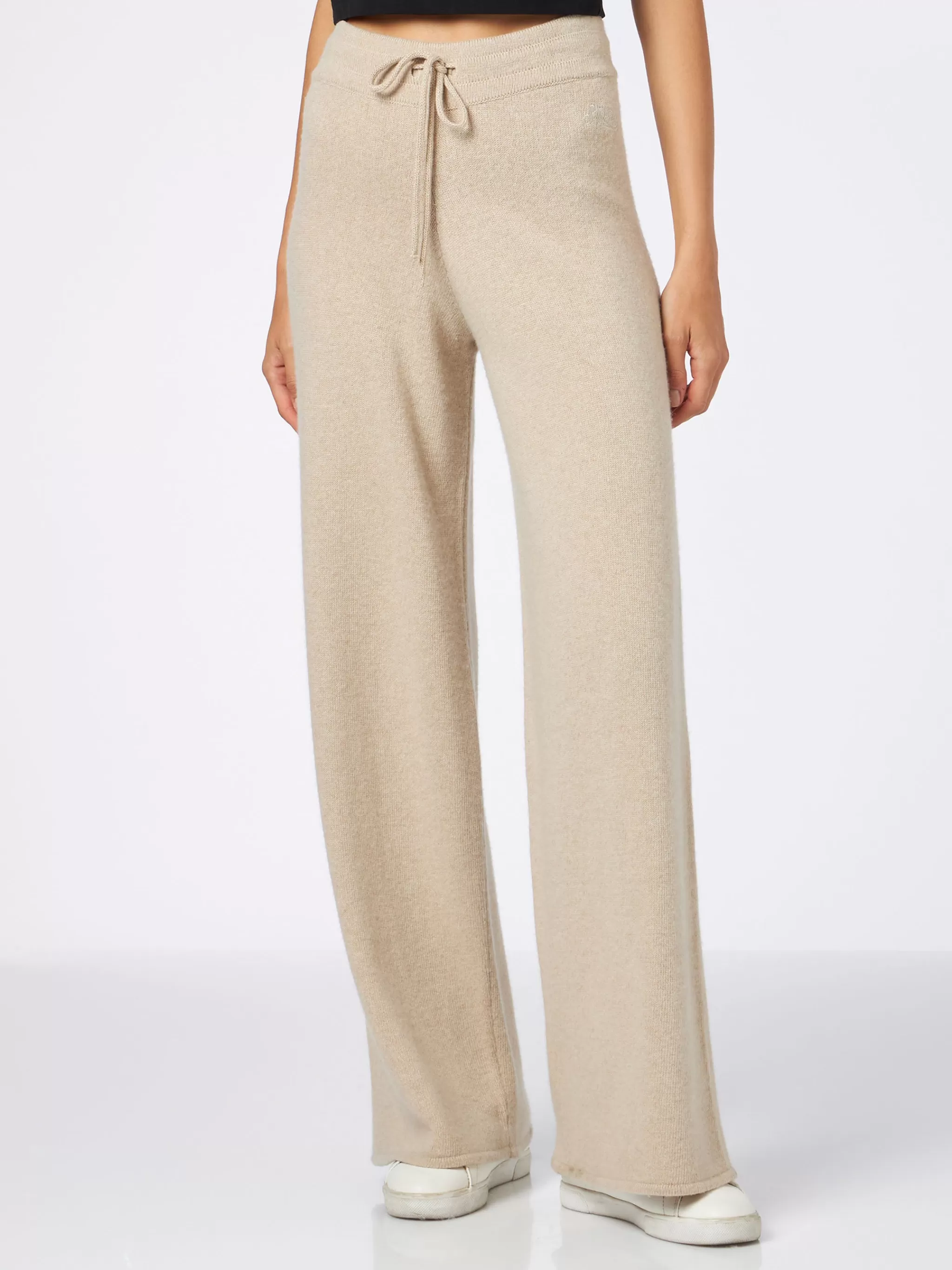 MC2 Saint Barth Knitted beige palazzo pants Hot