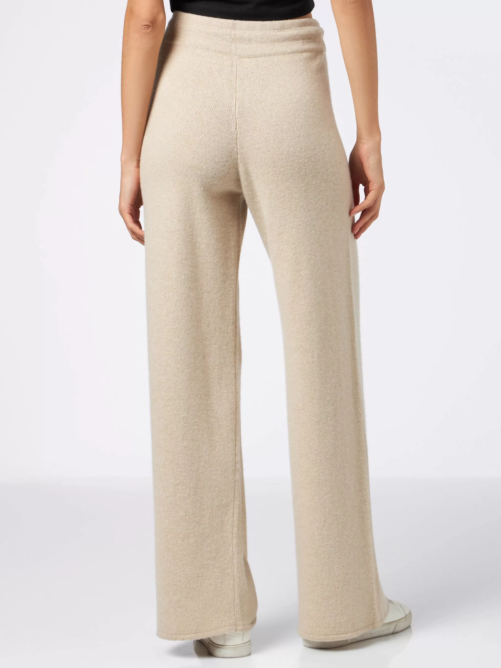 MC2 Saint Barth Knitted beige palazzo pants Hot