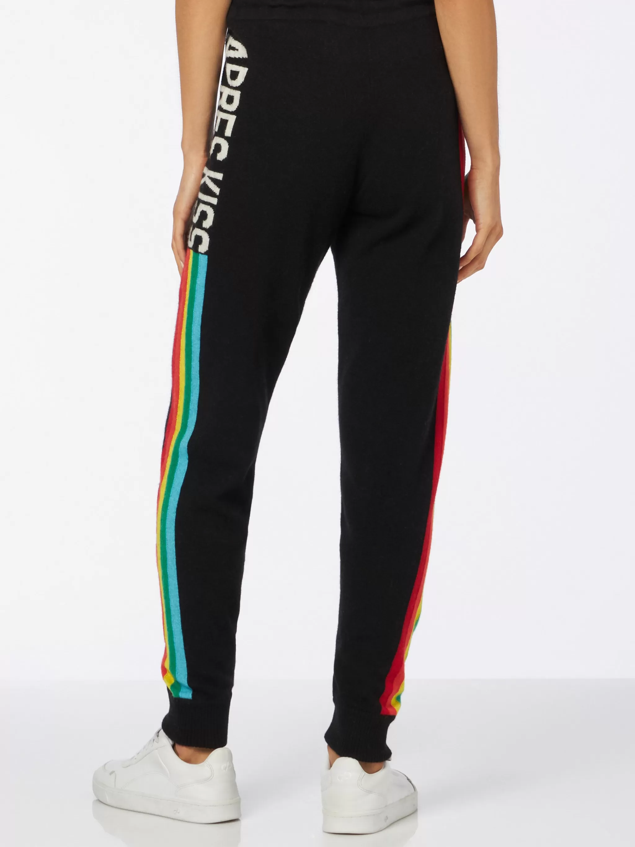 MC2 Saint Barth Knitted sweatpants with rainbow intarsia Outlet