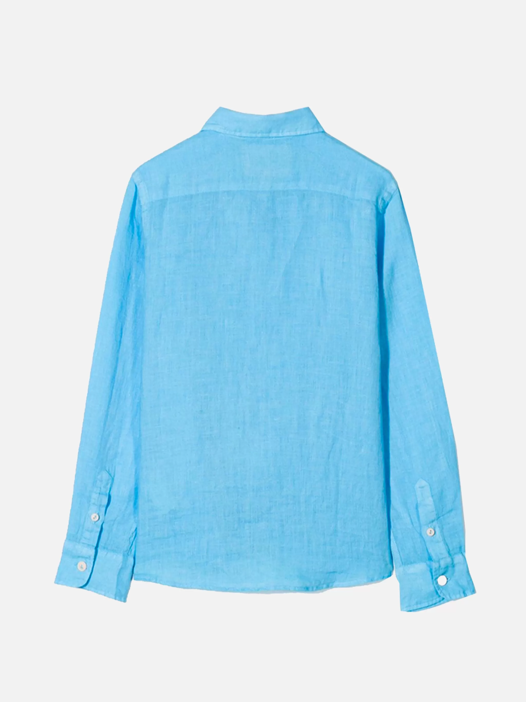 MC2 Saint Barth Light blue Linen shirt Boy Flash Sale