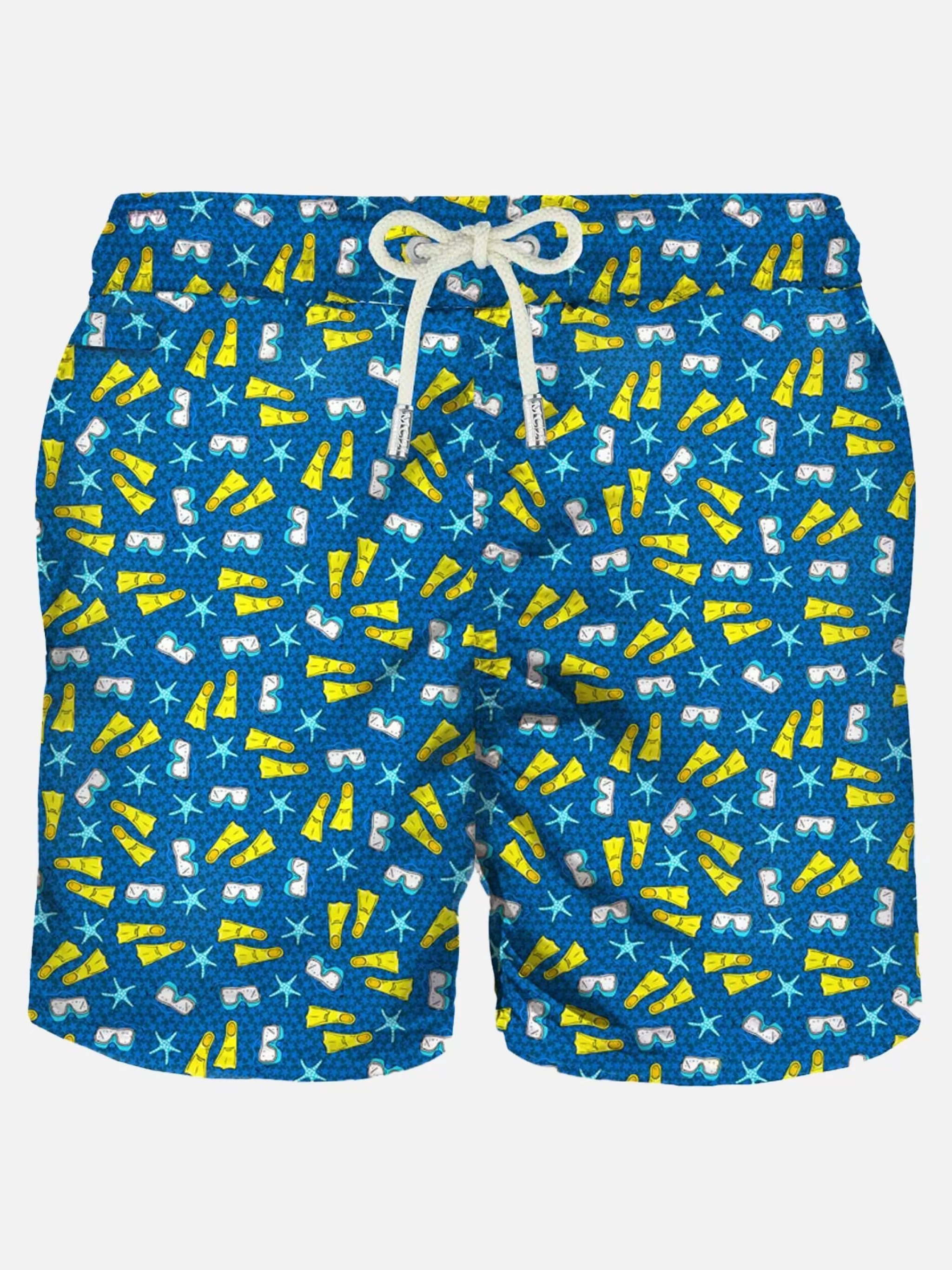 MC2 Saint Barth Light fabric man swim shorts snorkeling print Clearance