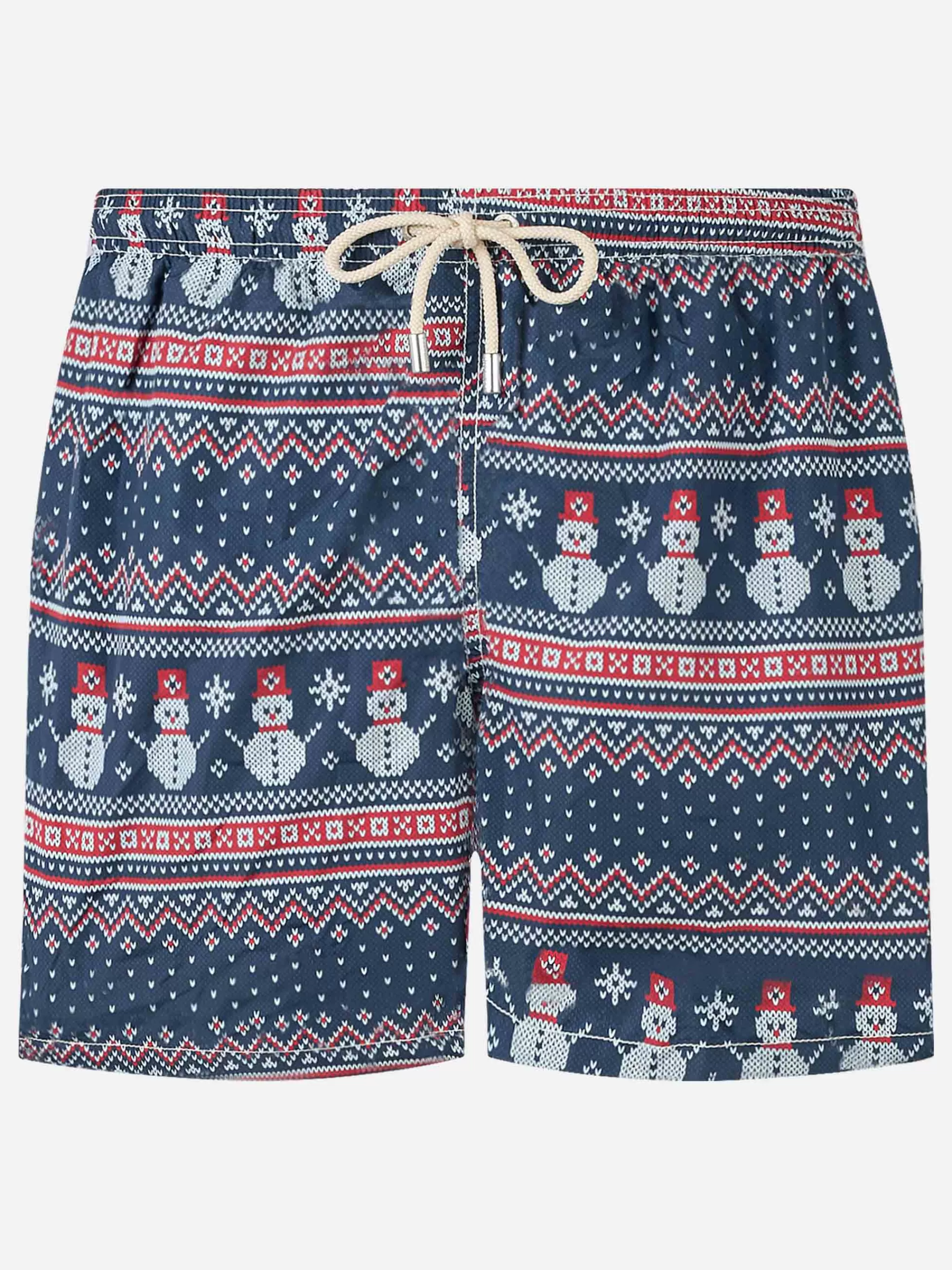 MC2 Saint Barth Light fabric man swim shorts snowman print Flash Sale