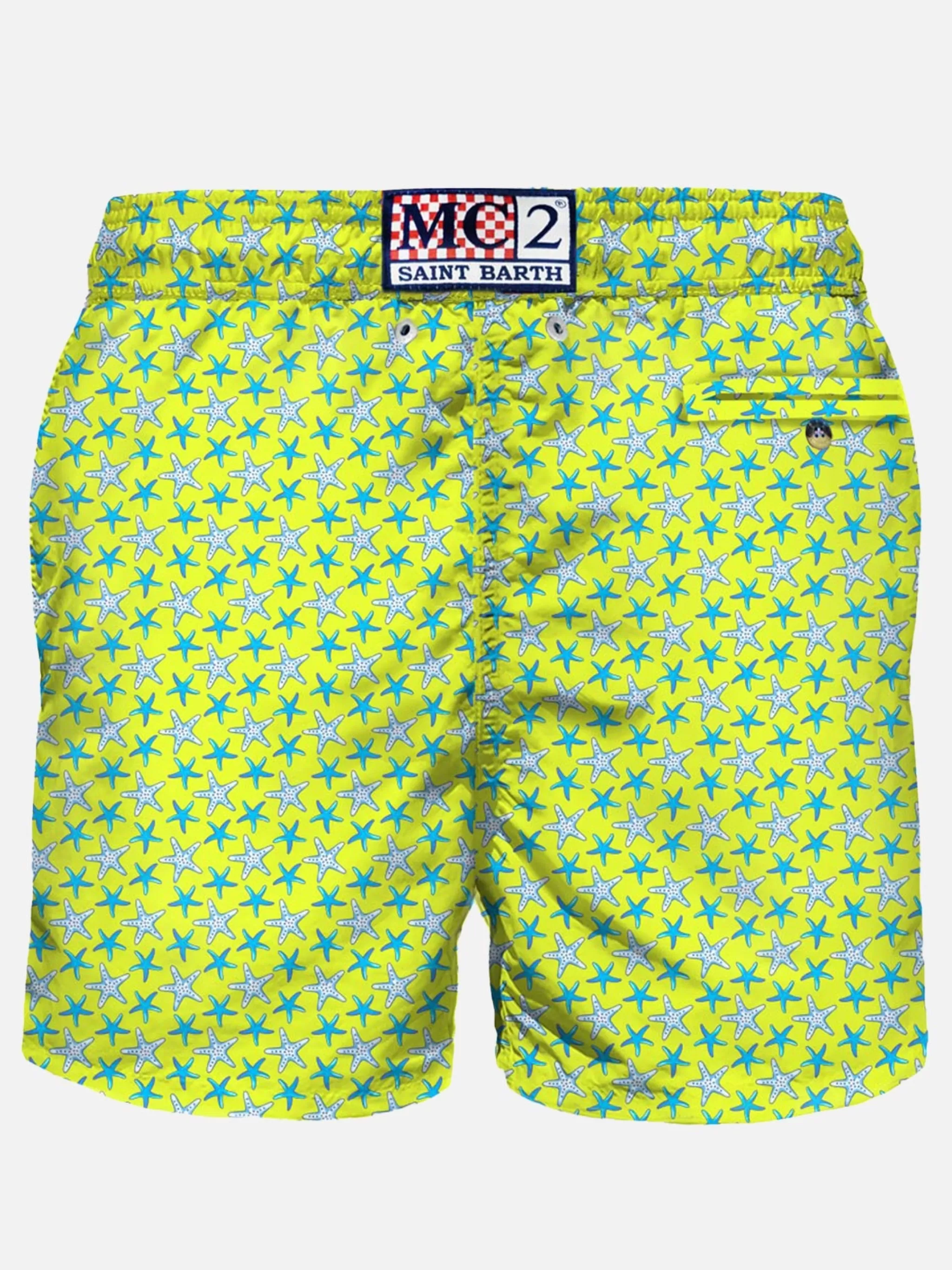 MC2 Saint Barth Light fabric man swim shorts starfish print Cheap