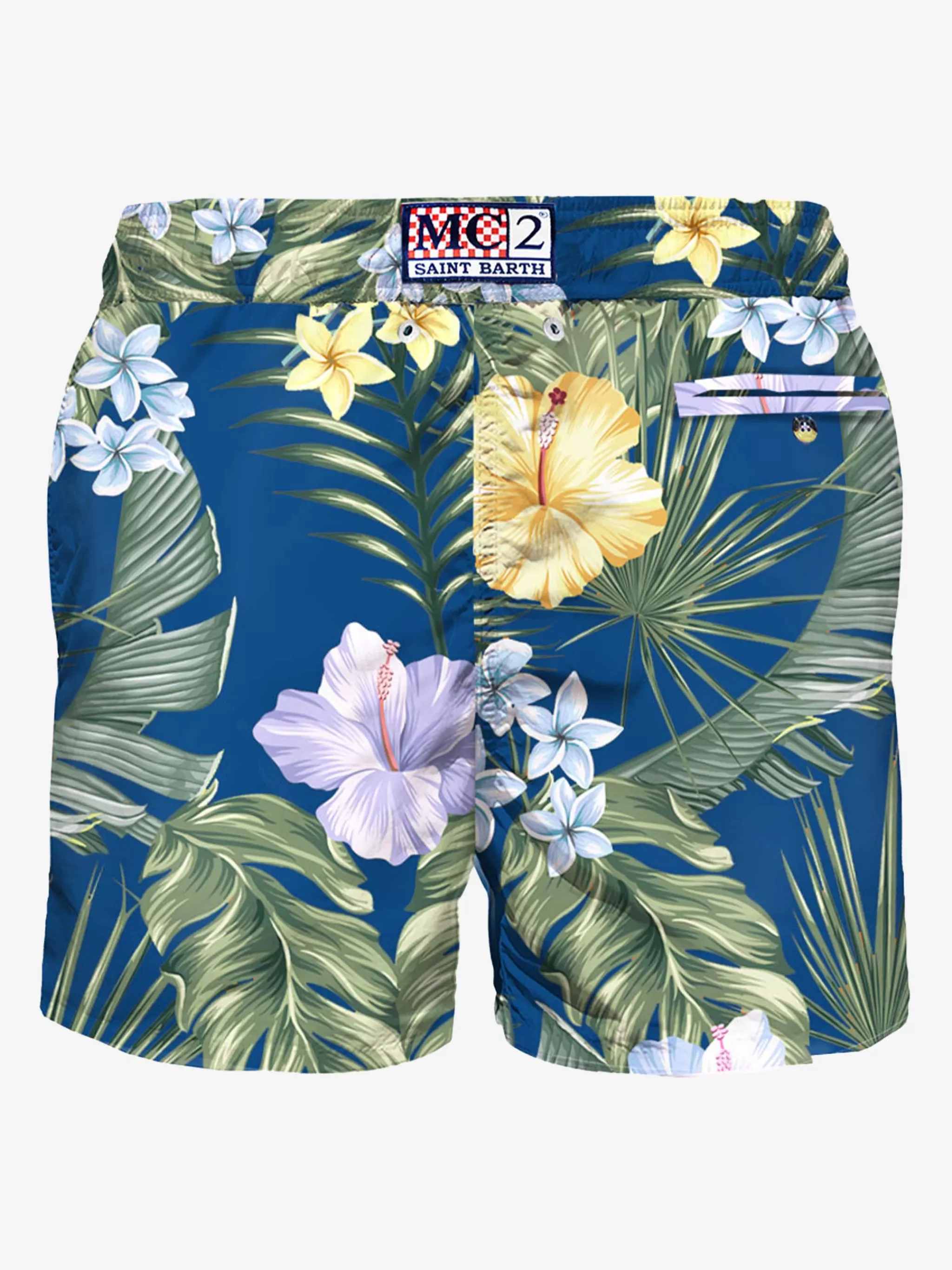 MC2 Saint Barth Light fabric man swim shorts tropical print Cheap