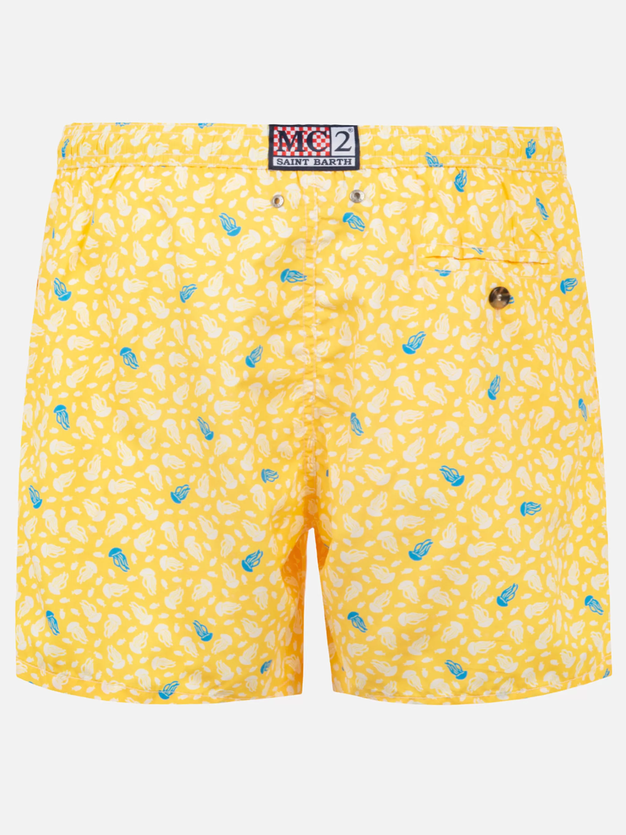 MC2 Saint Barth Light fabric swim shorts jellyfish print Best