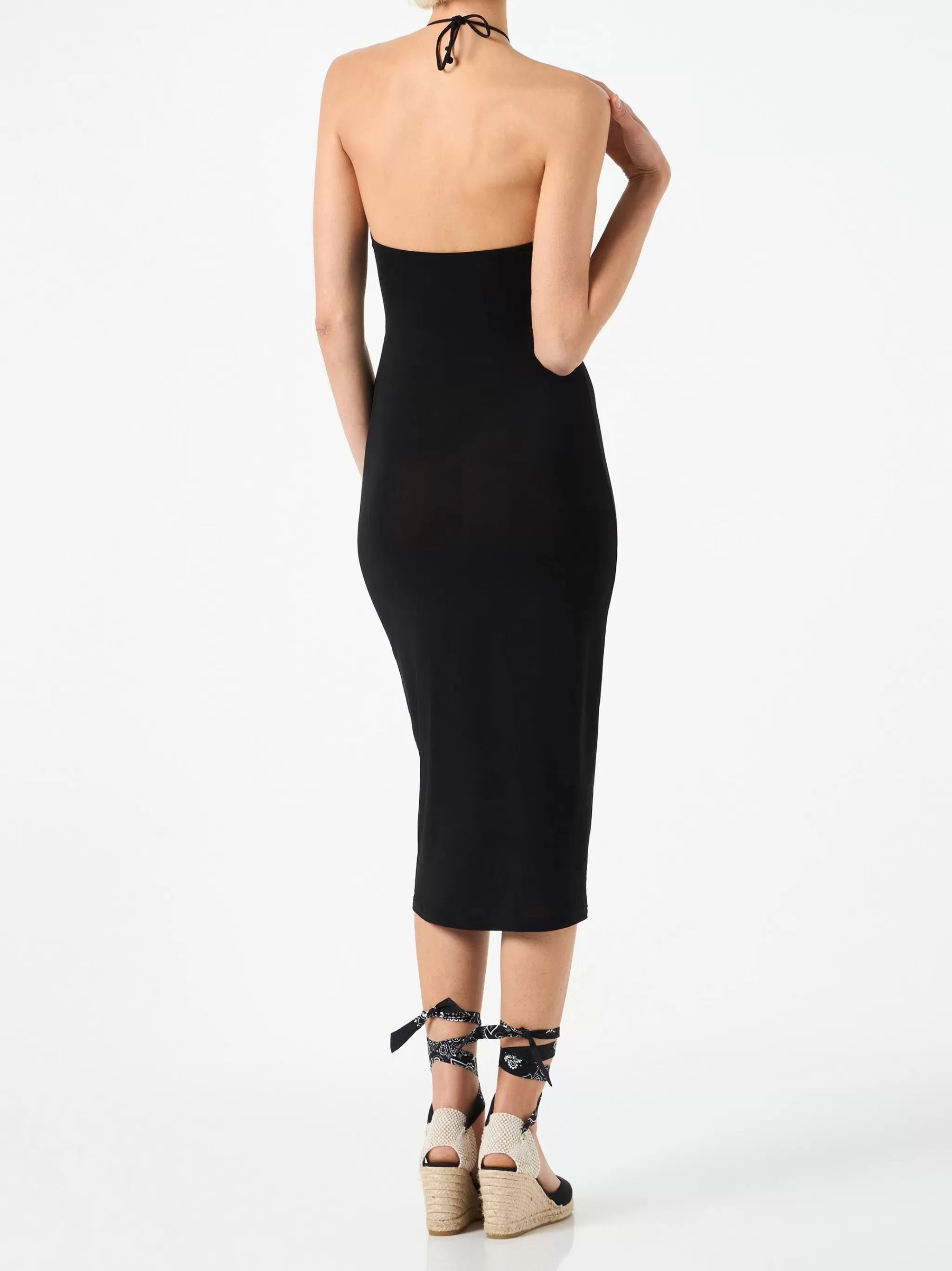 MC2 Saint Barth Longuette black cutout black dress Farah Shop