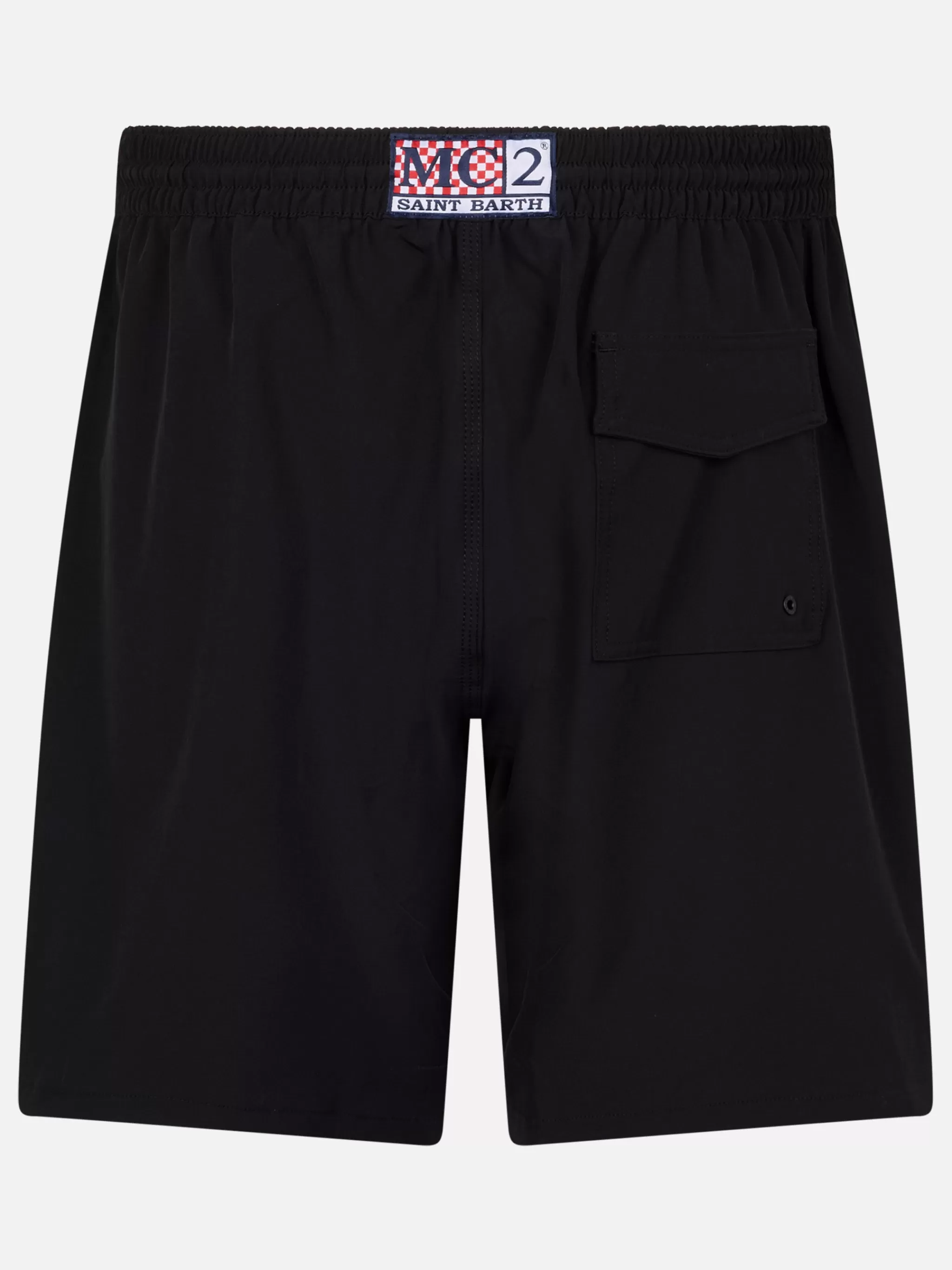 MC2 Saint Barth Man black Comfort Surf swim shorts Best Sale