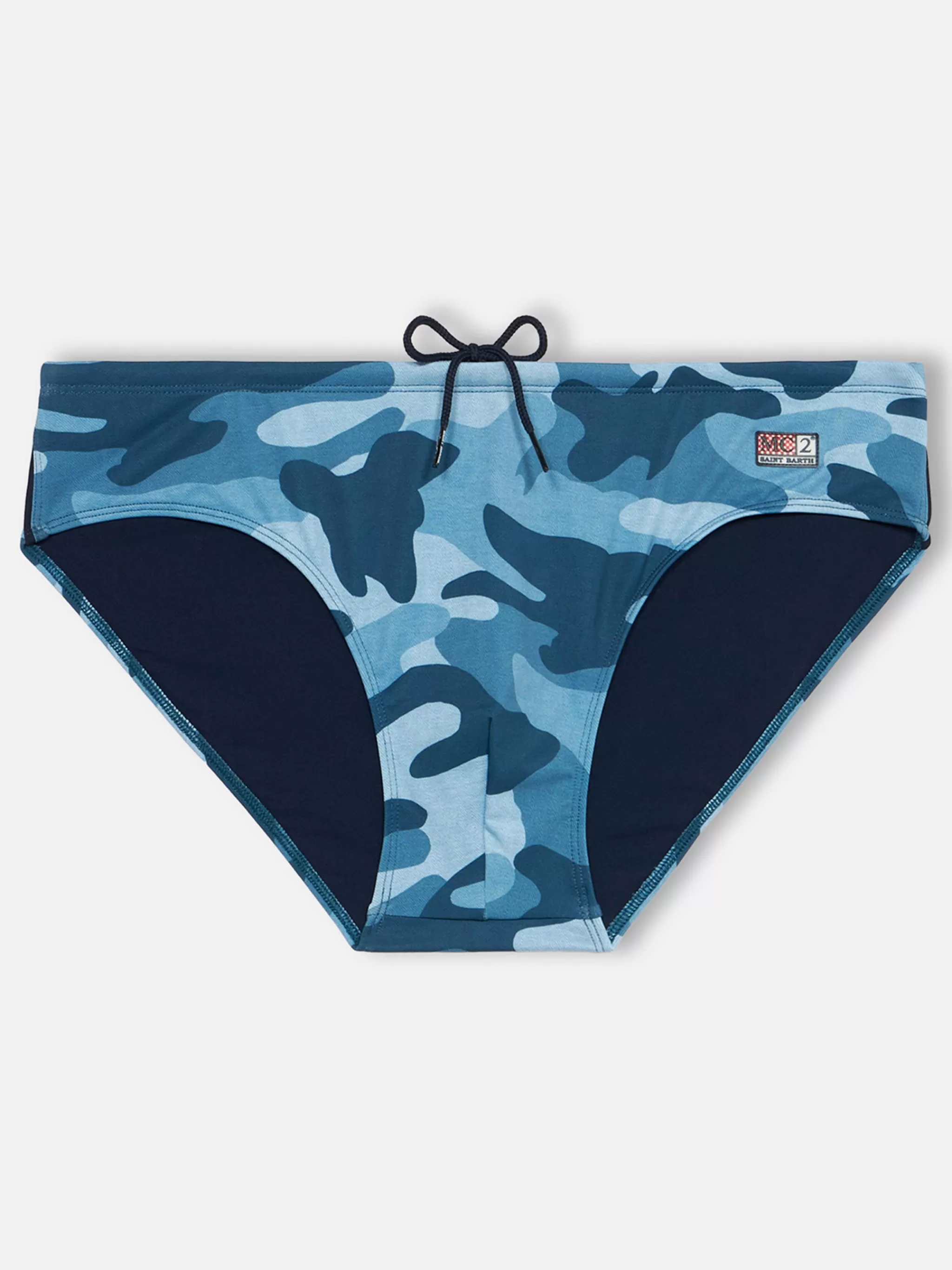 MC2 Saint Barth Man denim camouflage swim briefs Cayo Best Sale