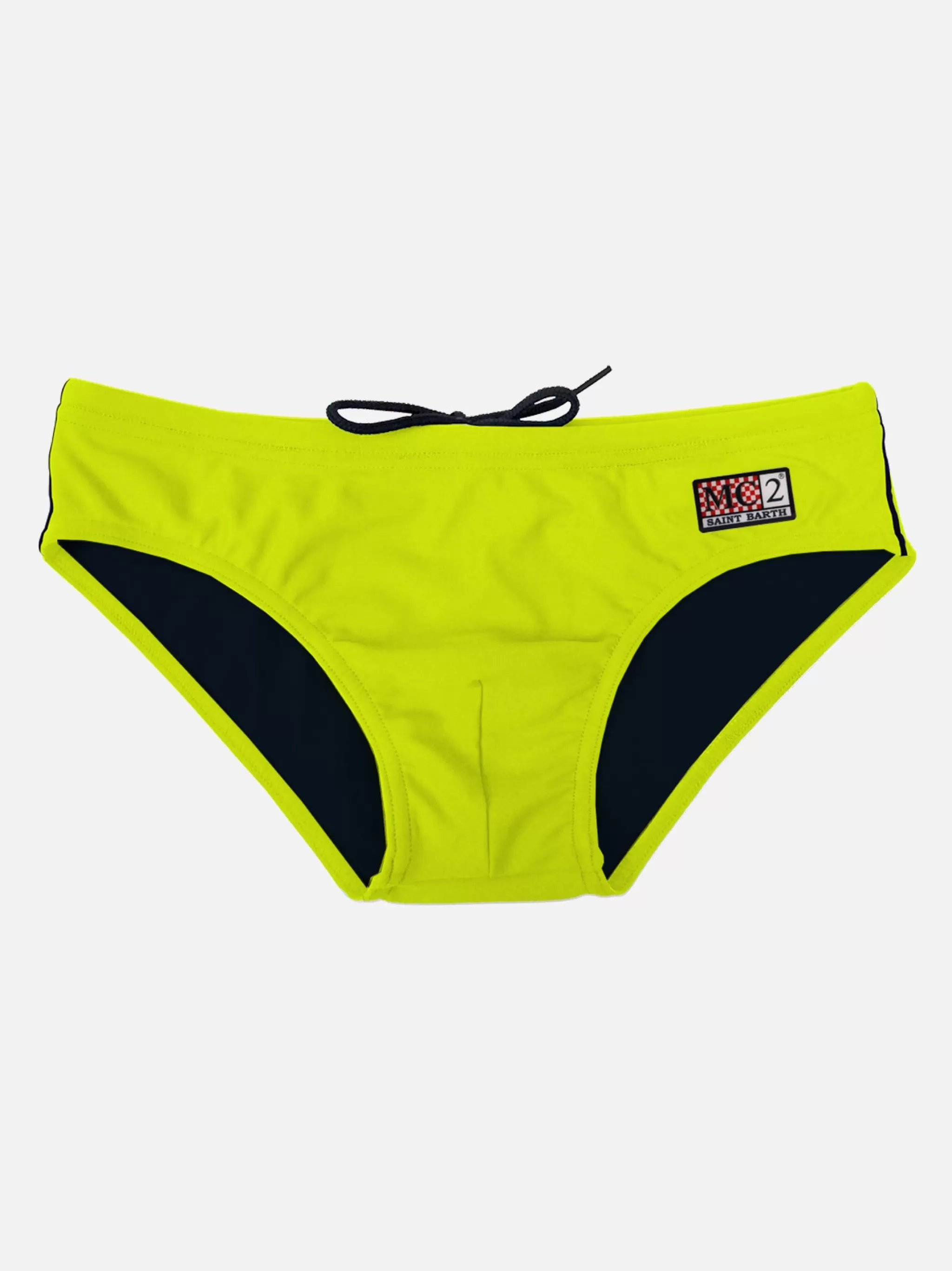 MC2 Saint Barth Man fluo yellow swim briefs Discount