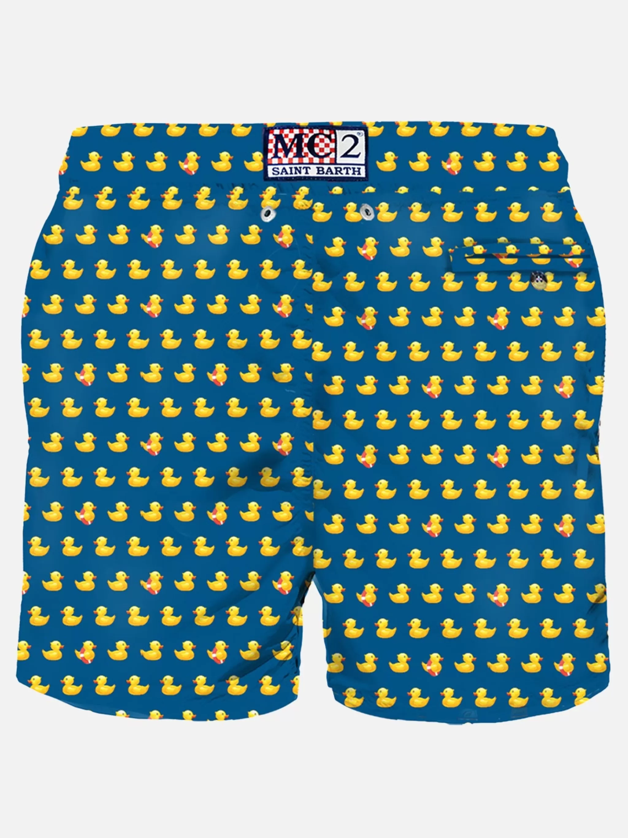 MC2 Saint Barth Man light fabric swim shorts with ducky print Clearance