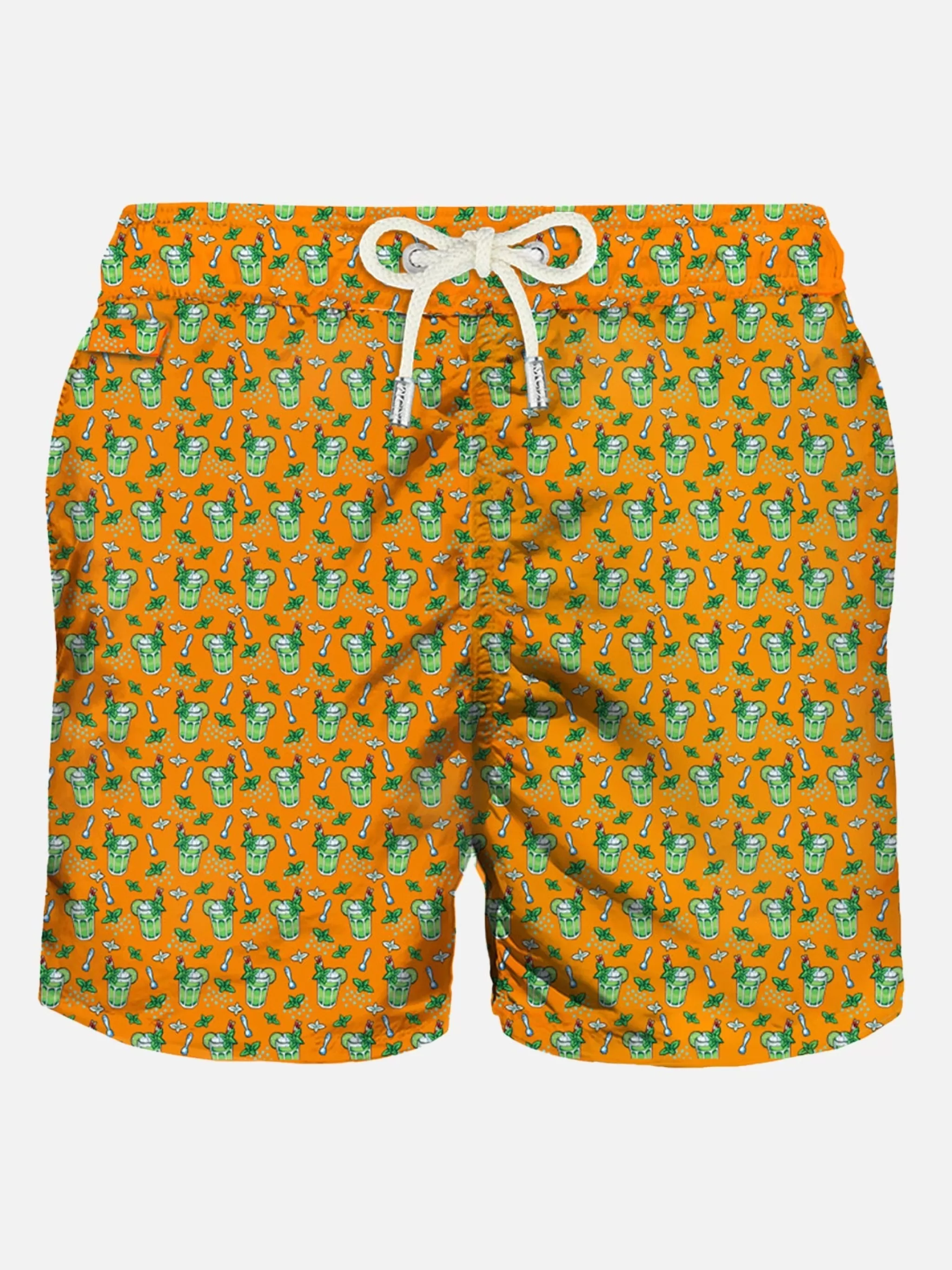 MC2 Saint Barth Man light fabric swim shorts with Mojito print Online