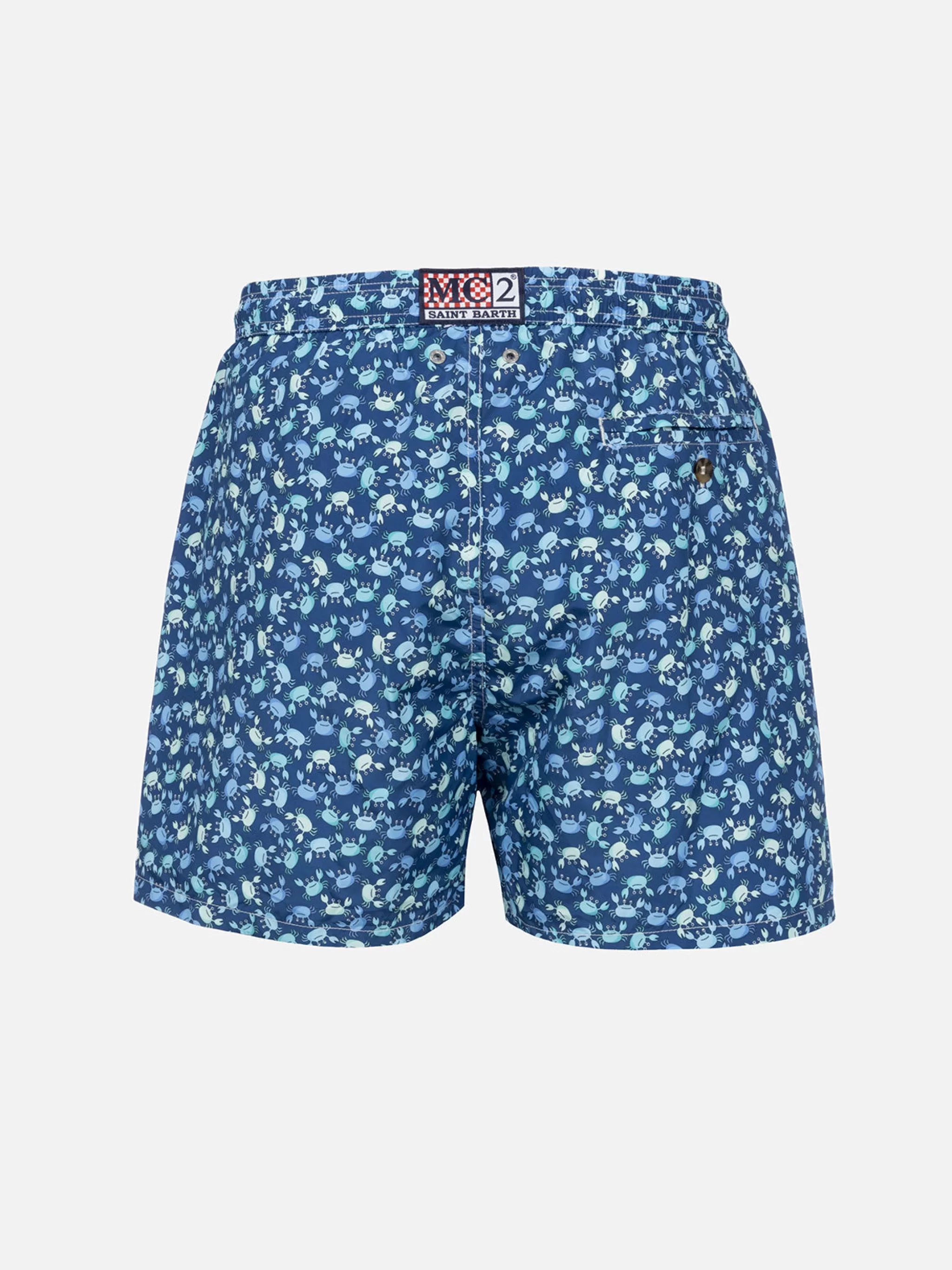 MC2 Saint Barth Man lightweight fabric swim-shorts Lighting 70 with crabs print Hot