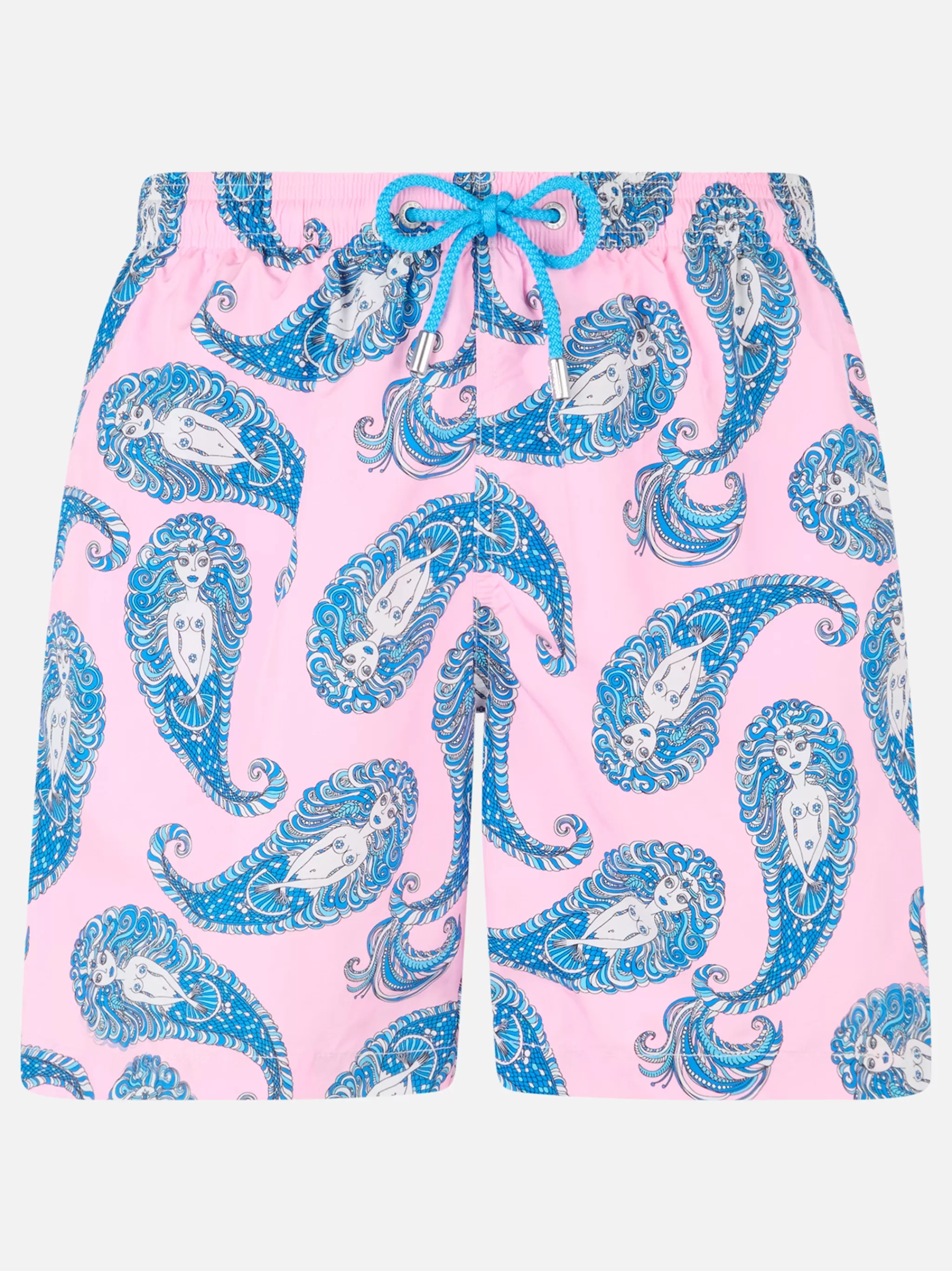 MC2 Saint Barth Man lightweight fabric swim-shorts Lighting with paisley print Best Sale