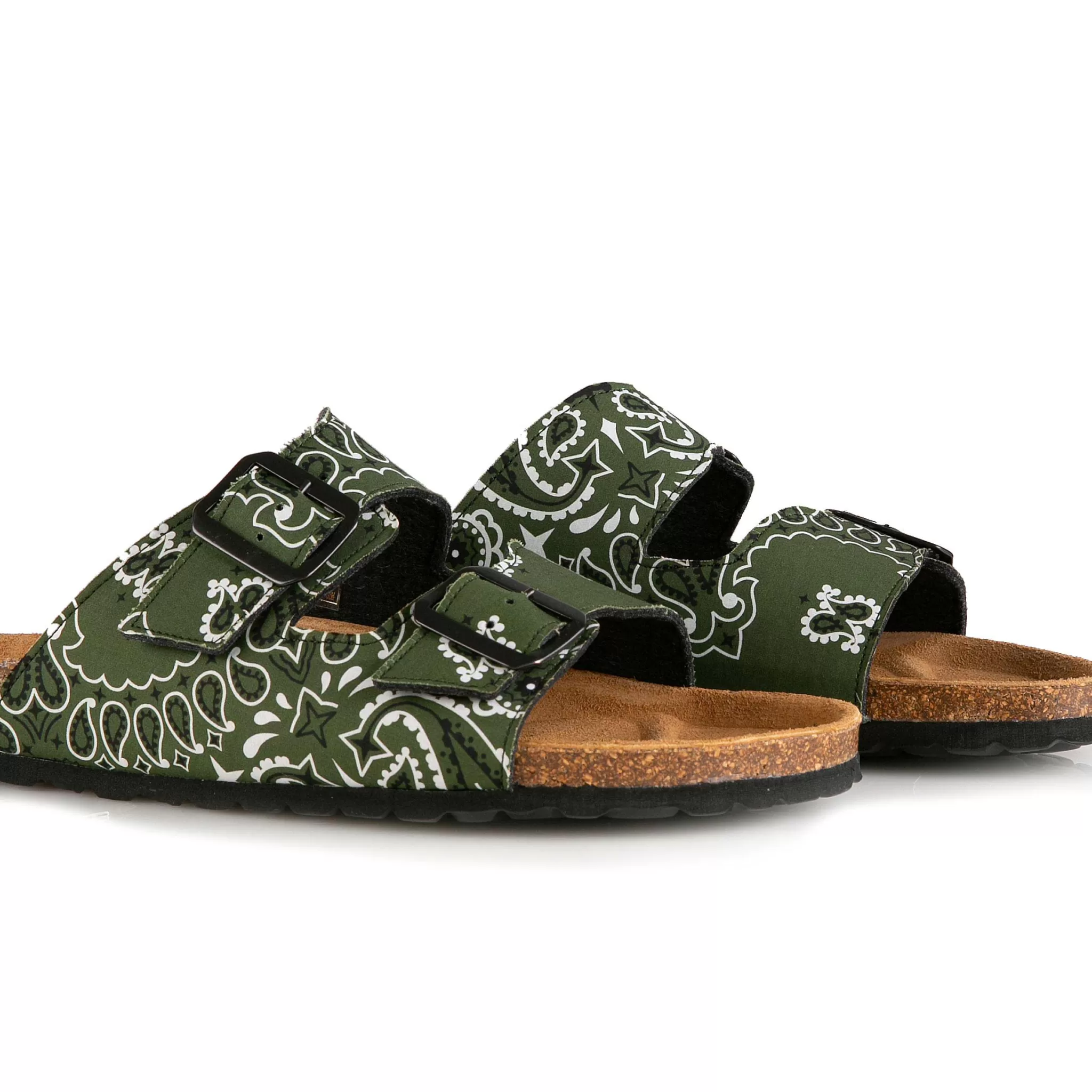 MC2 Saint Barth Man sandals with bandanna print Online