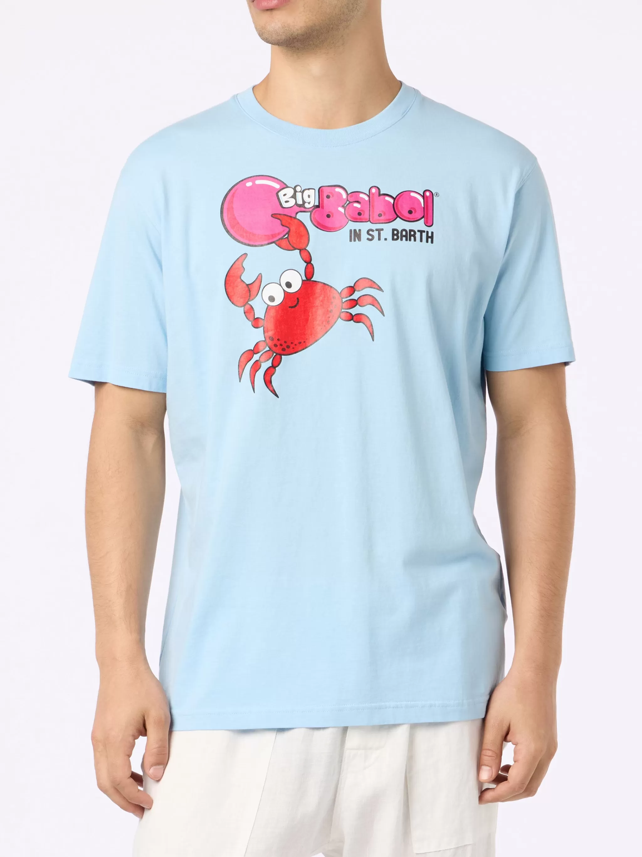 MC2 Saint Barth Man t-shirt with Big Babol crab placed print and embroidery | BIG BABOL SPECIAL EDITION Flash Sale