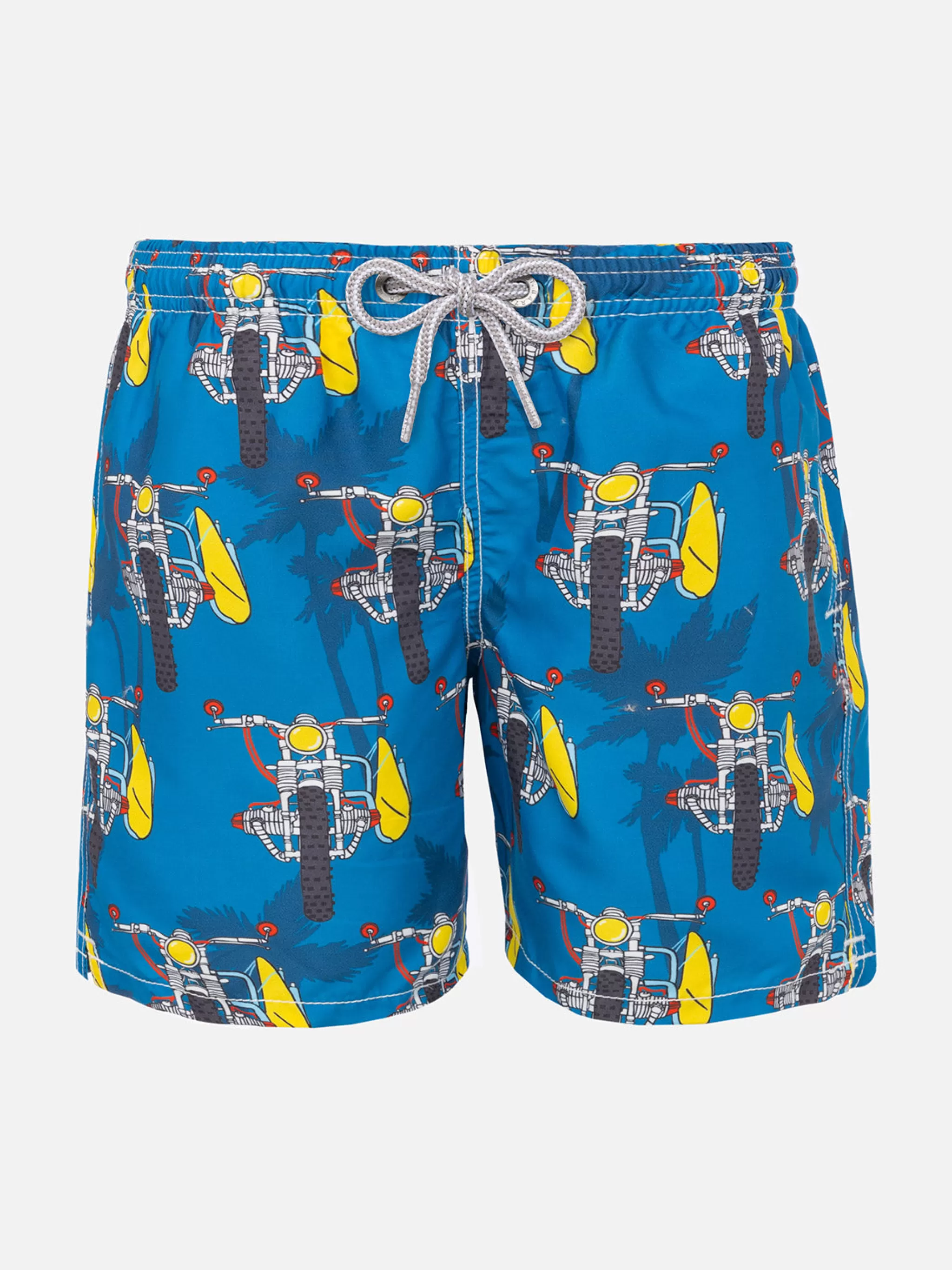 MC2 Saint Barth Motorbicycle print boy swim shorts Best