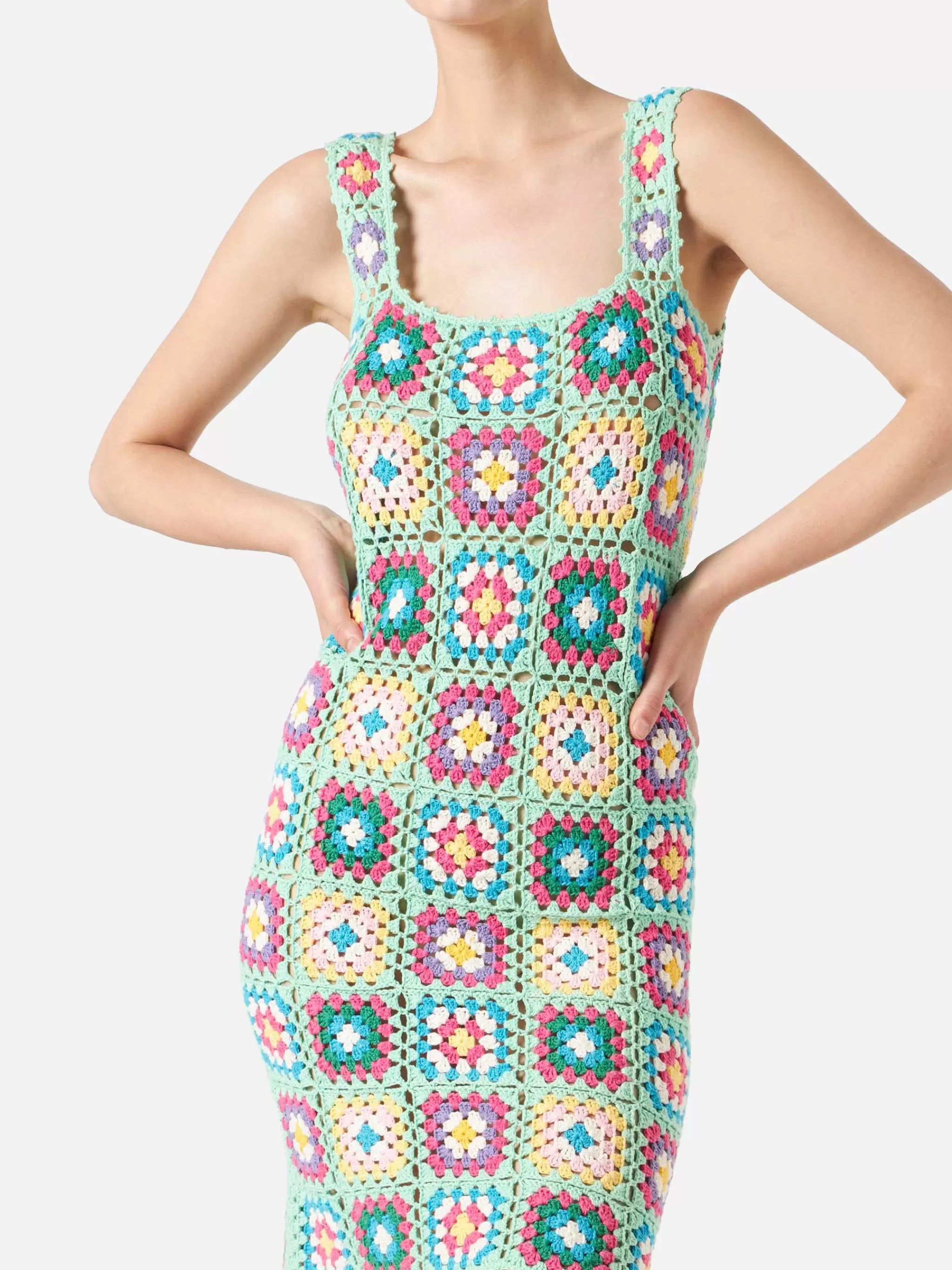 MC2 Saint Barth Multicolor crochet dress Sale