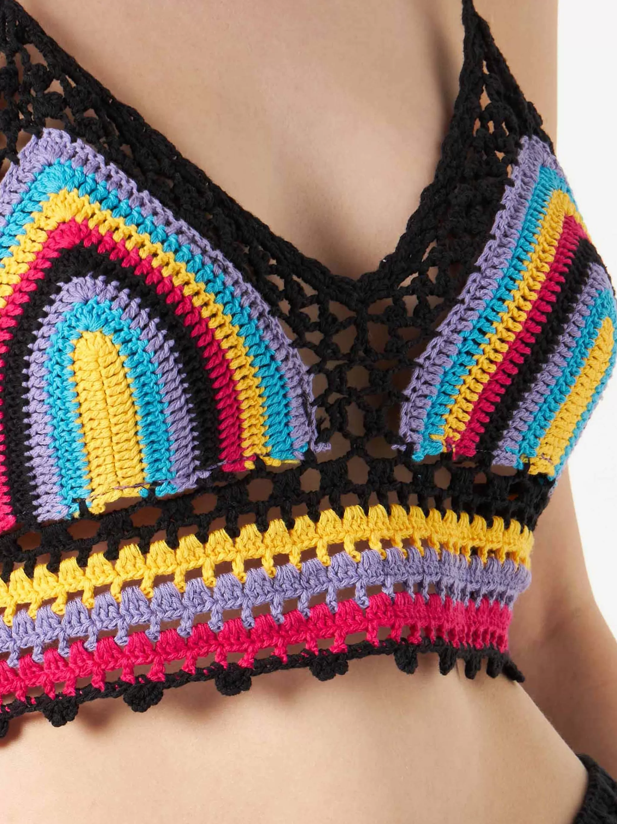 MC2 Saint Barth Multicolor crochet top Sale