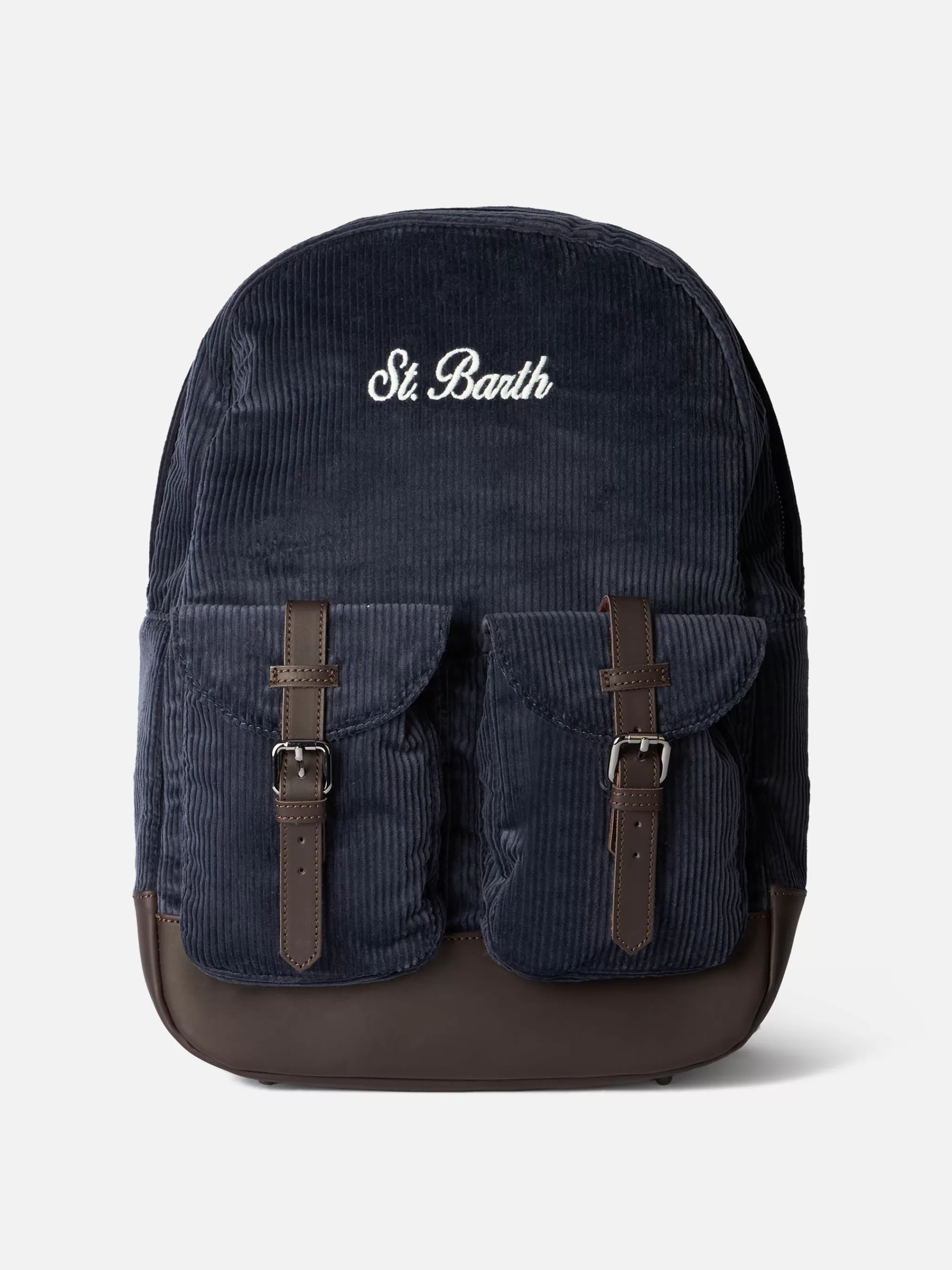 MC2 Saint Barth Navy blue corduroy backpack Cody Shop