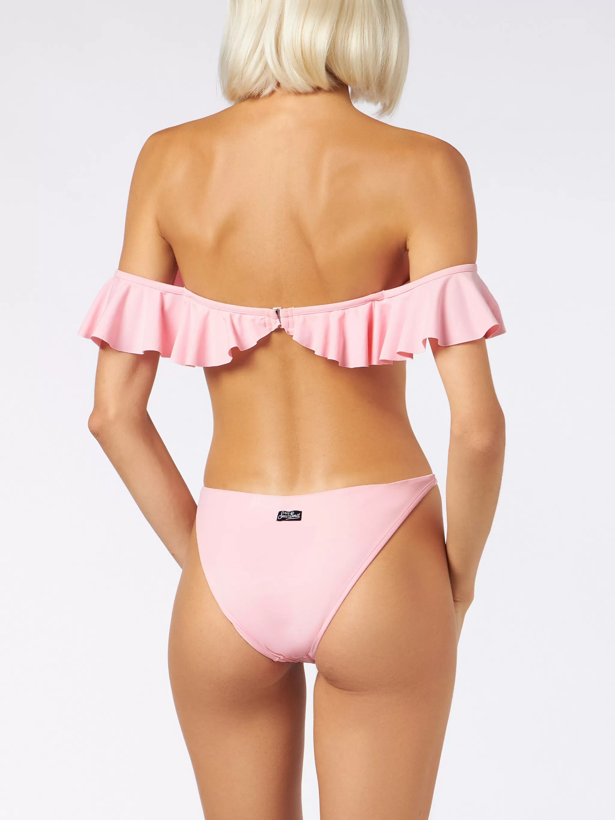 MC2 Saint Barth Off Shoulder pink Bikini top Store