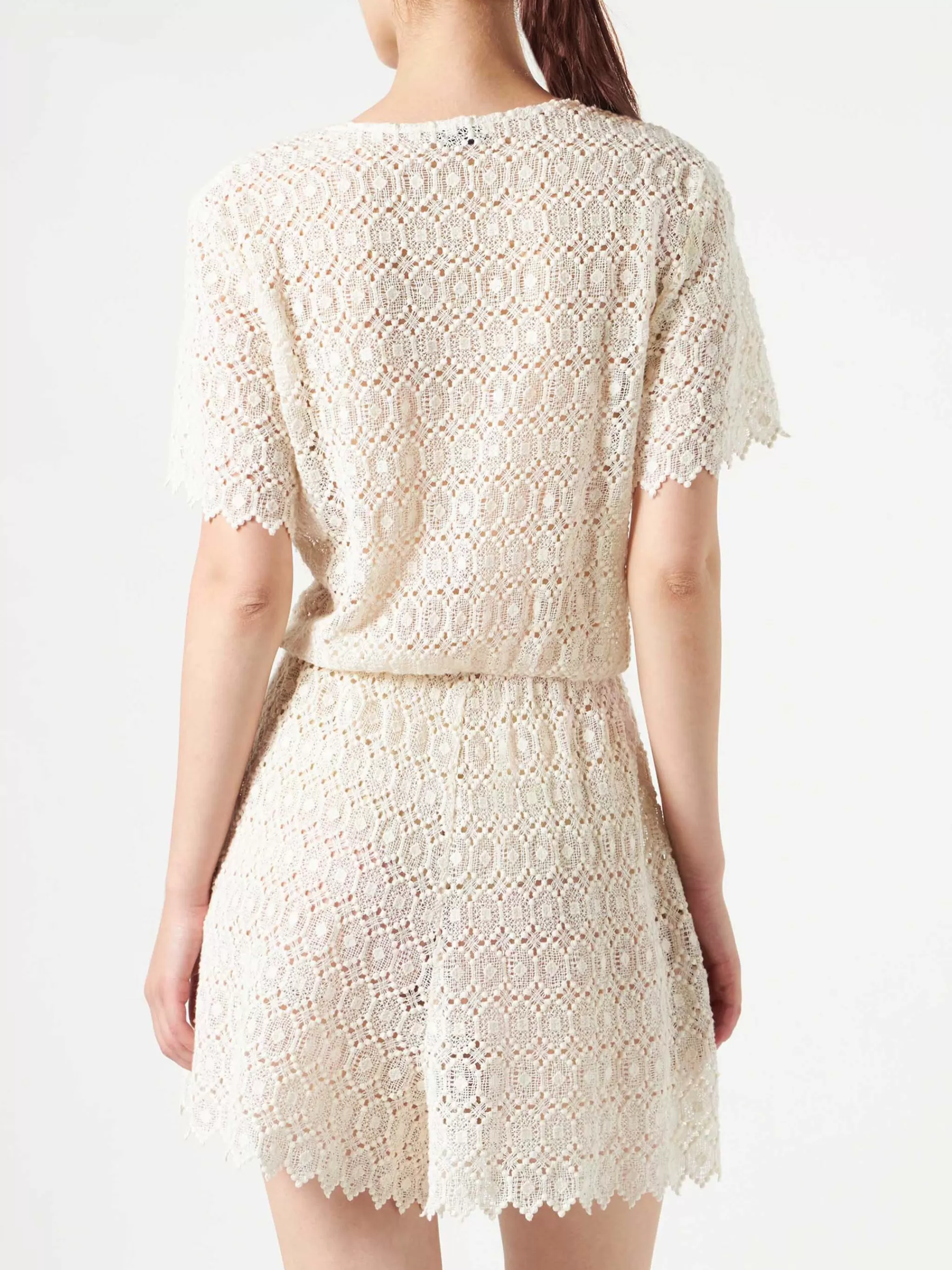 MC2 Saint Barth Off white lace short jumpsuit Fashion