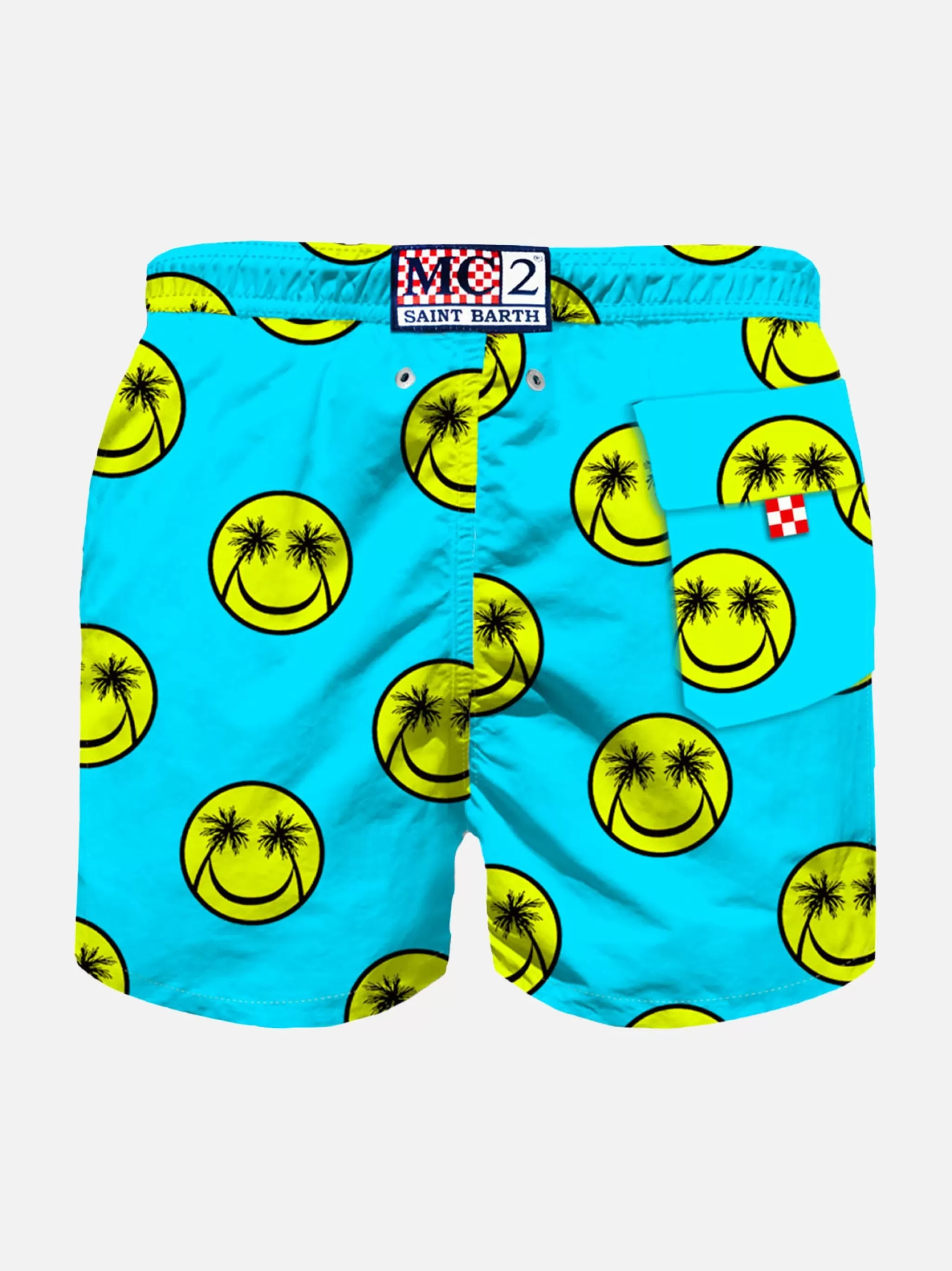 MC2 Saint Barth Palm print boy swim shorts Hot