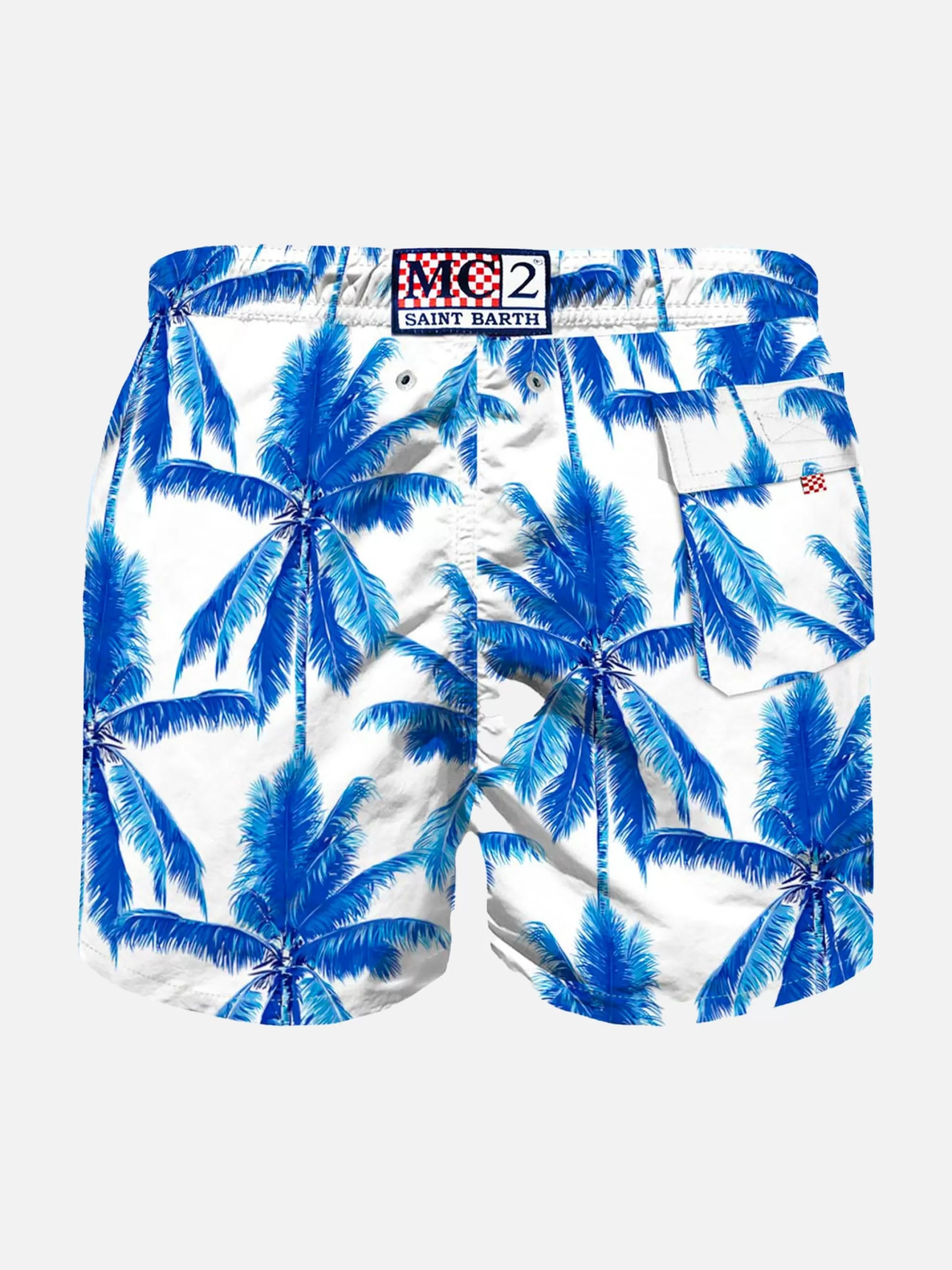 MC2 Saint Barth Palms print kid's swimshorts Best Sale