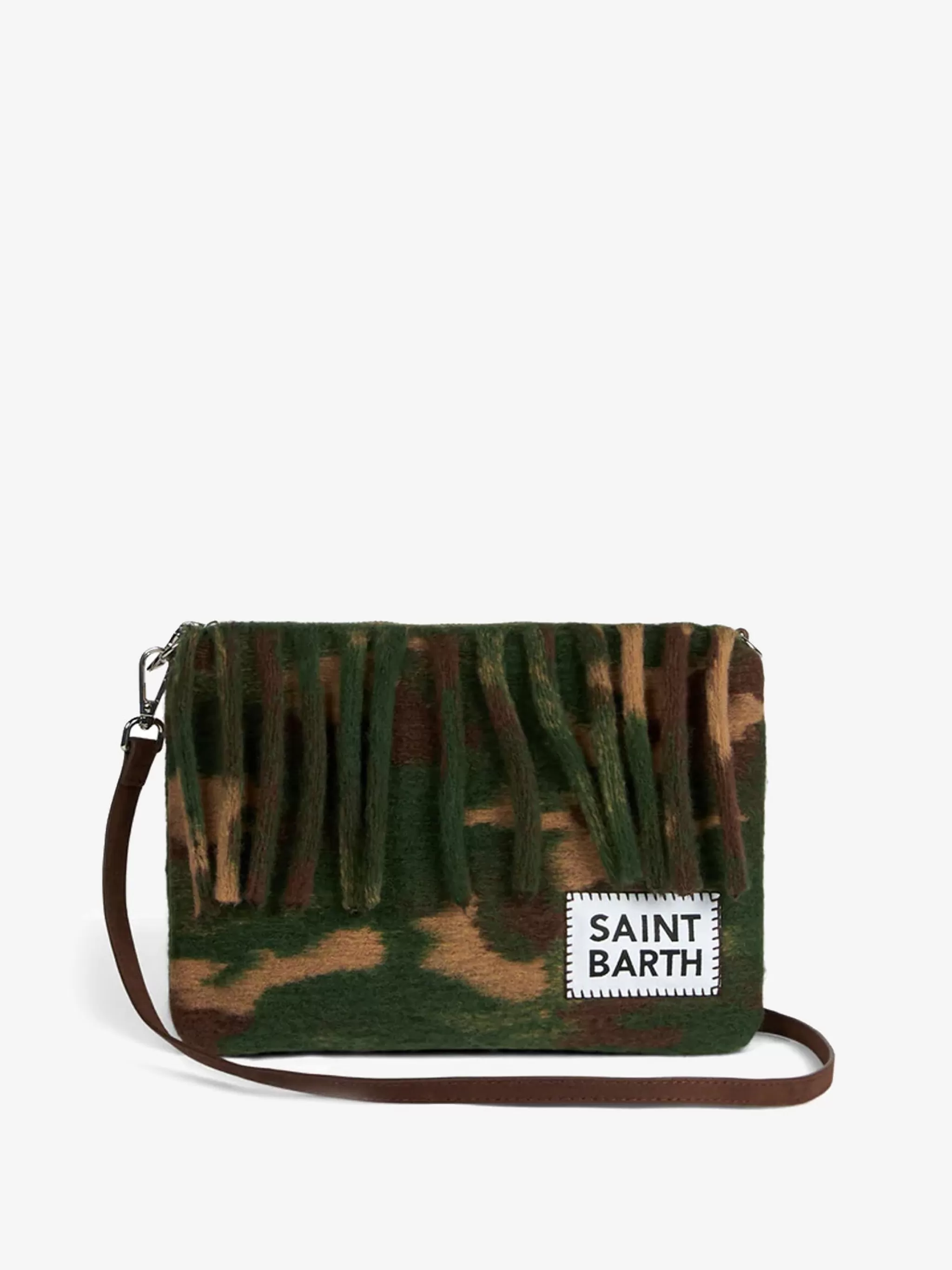 MC2 Saint Barth Parisienne blanket crossbody pouch bag with camouflage print Fashion