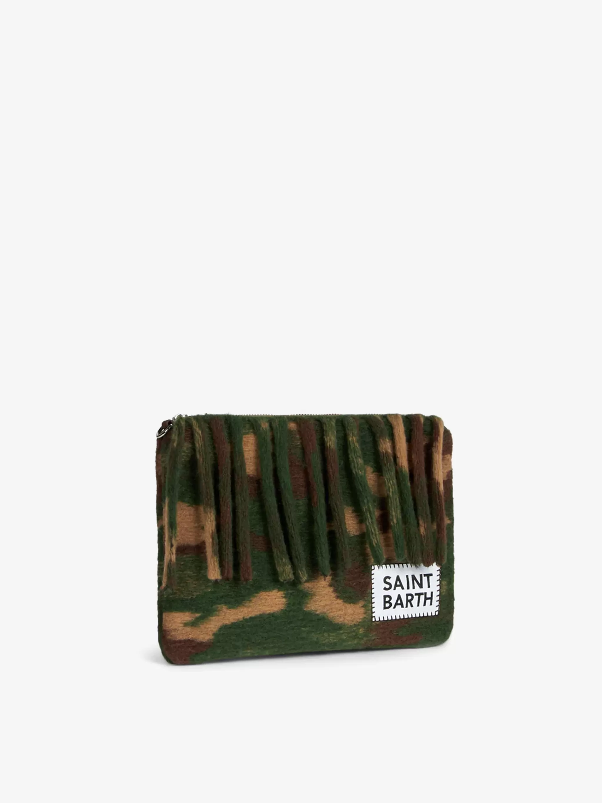 MC2 Saint Barth Parisienne blanket crossbody pouch bag with camouflage print Fashion