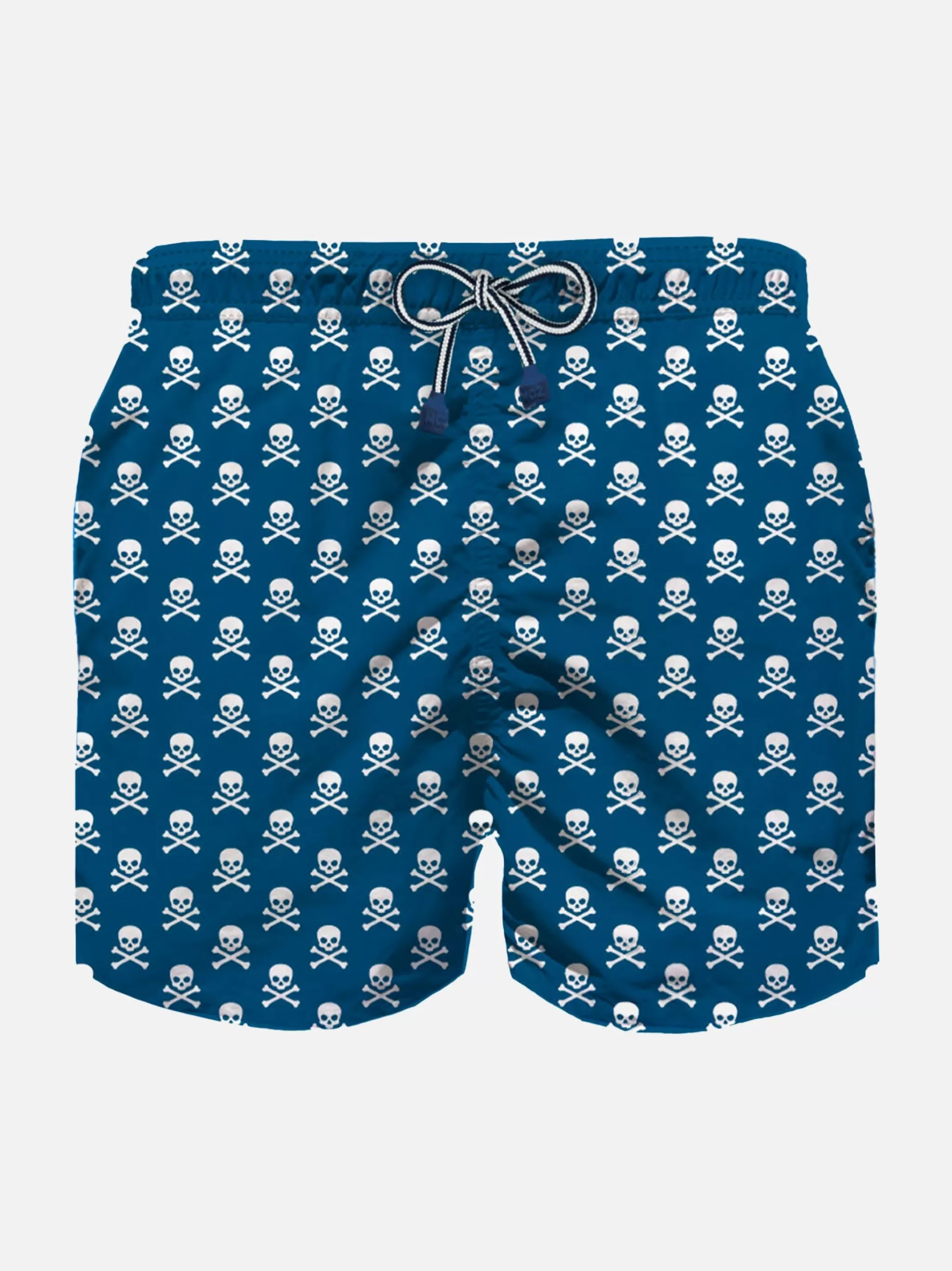 MC2 Saint Barth Pirates print light fabric boy swim shorts Flash Sale