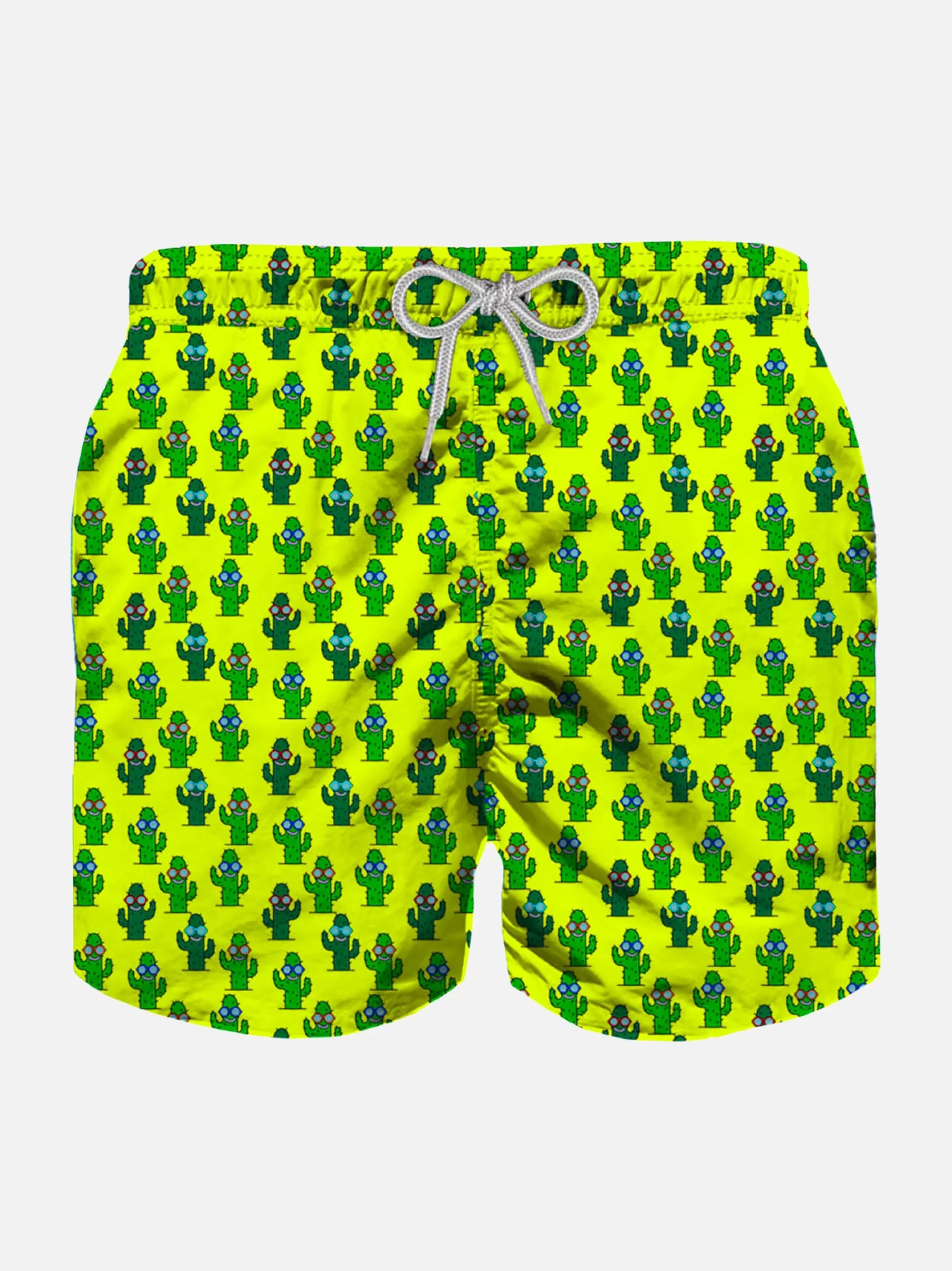 MC2 Saint Barth Prickley plant print light fabric boy swim shorts Discount