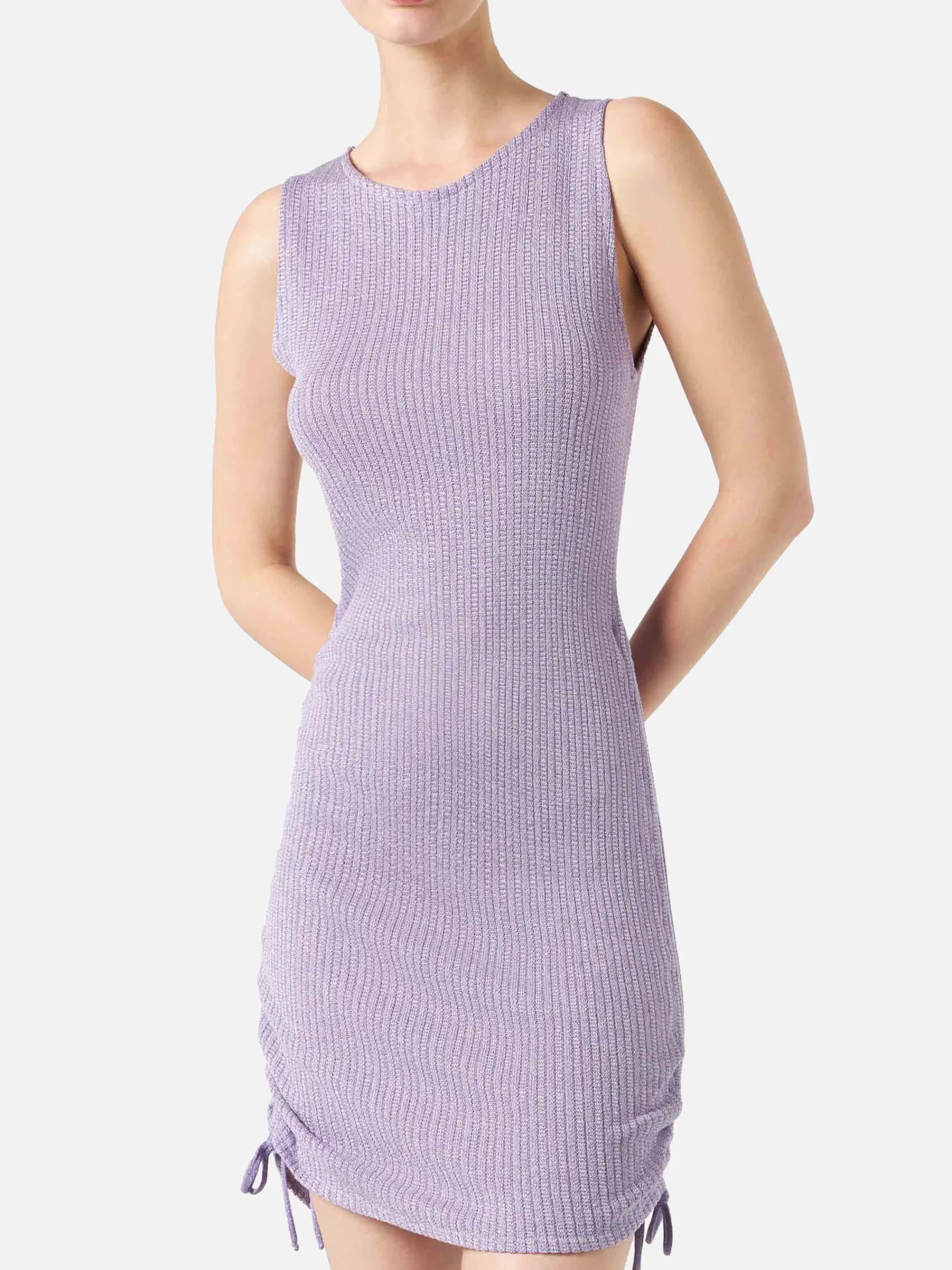 MC2 Saint Barth Ribbed sheath dress Jori with drawstring New