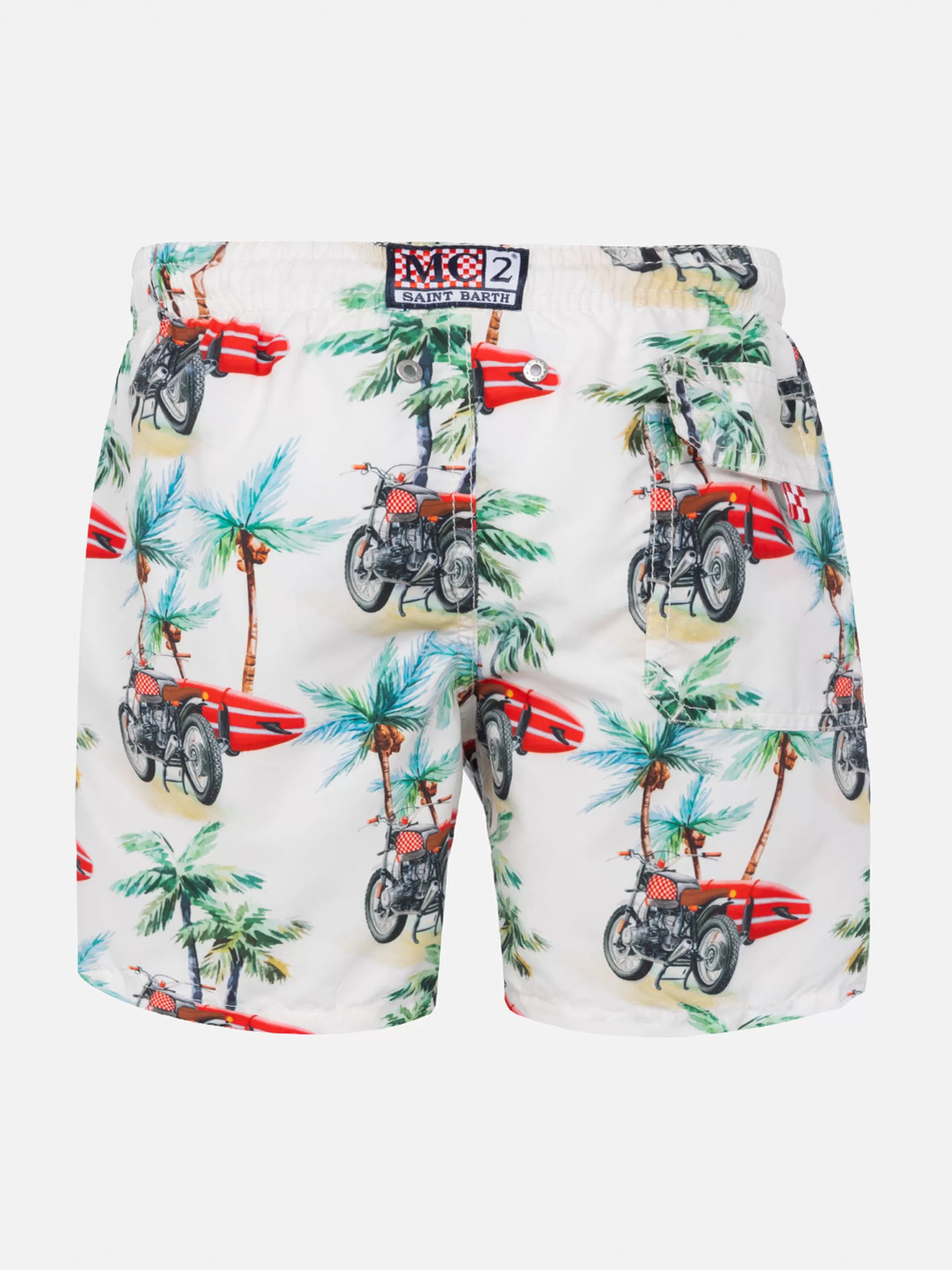 MC2 Saint Barth Saint Barth surfer print boy swim shorts Hot