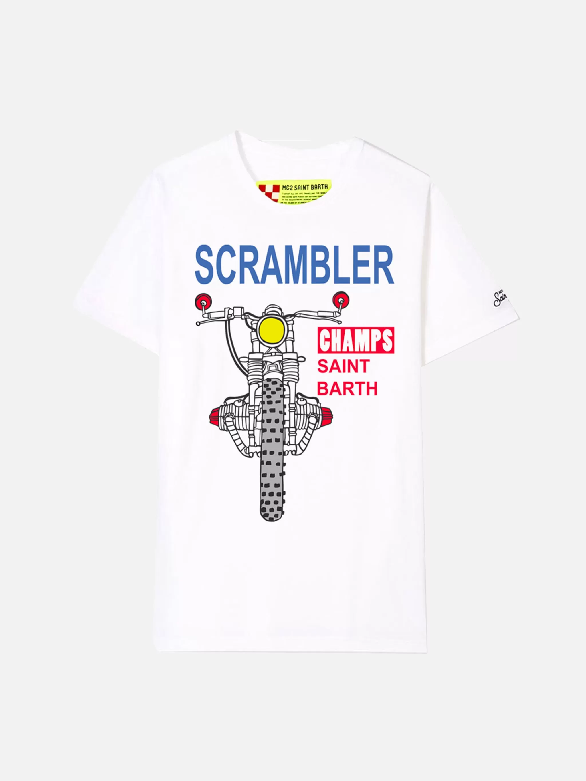 MC2 Saint Barth Scrambler White Cotton T-Shirt Online