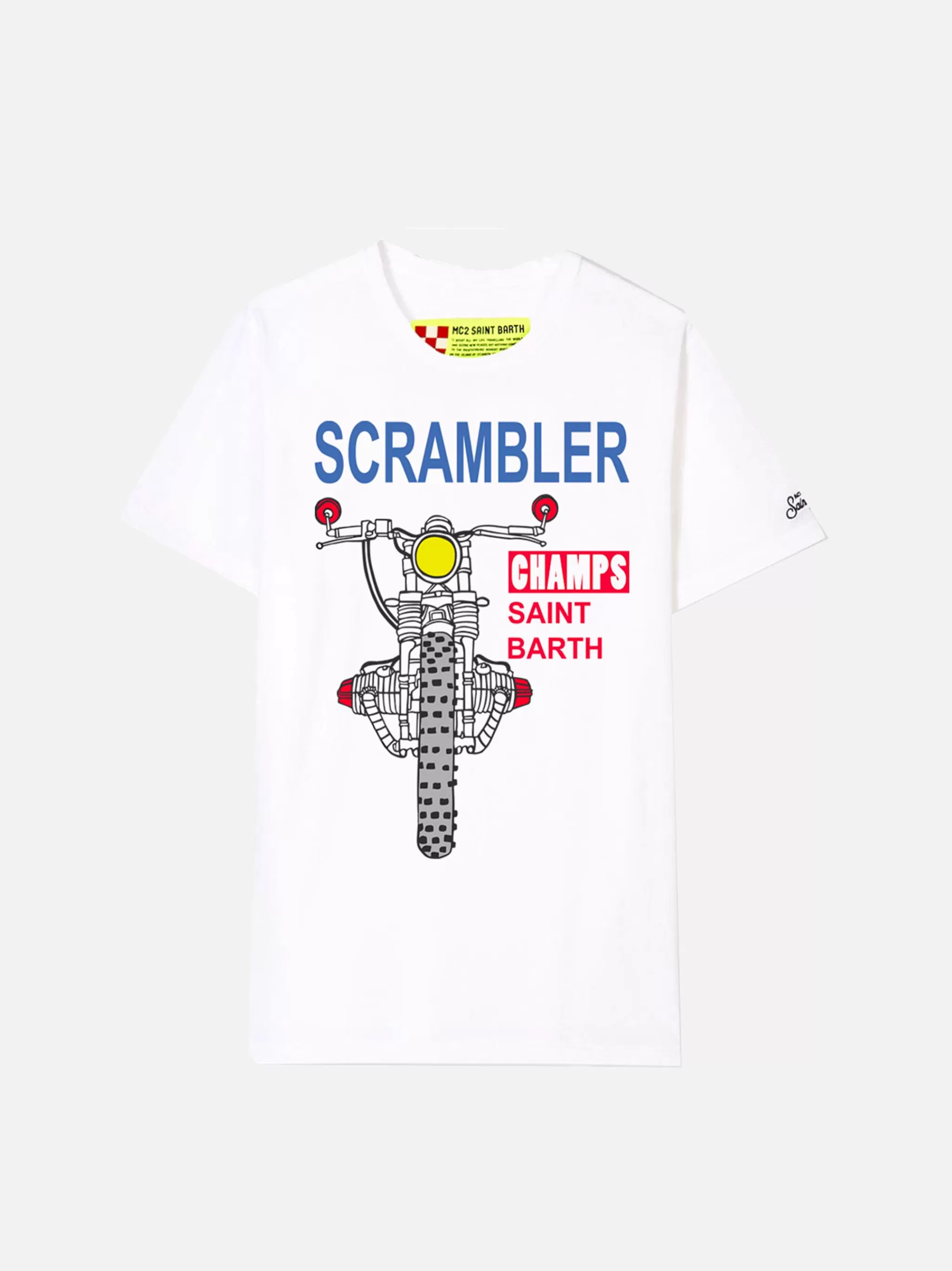 MC2 Saint Barth Scrambler White Cotton T-Shirt Online