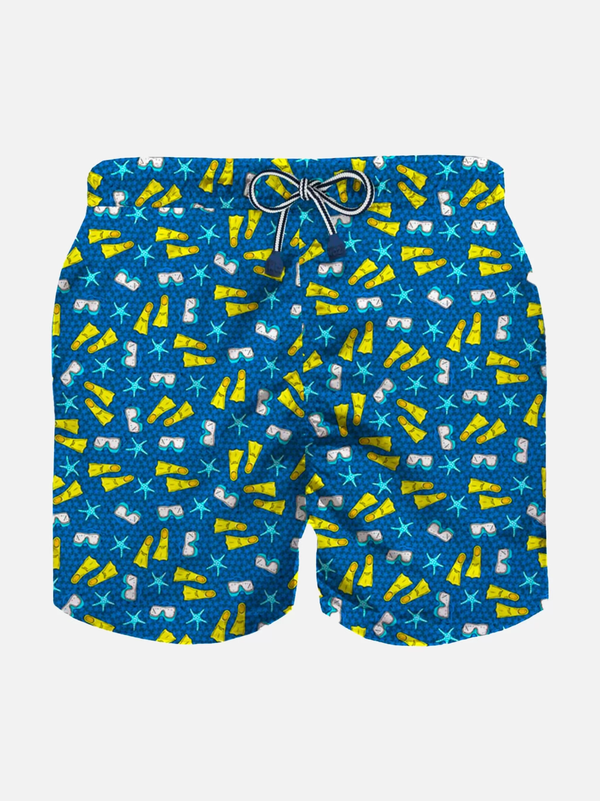 MC2 Saint Barth Snorkeling print light fabric boy swim shorts Cheap