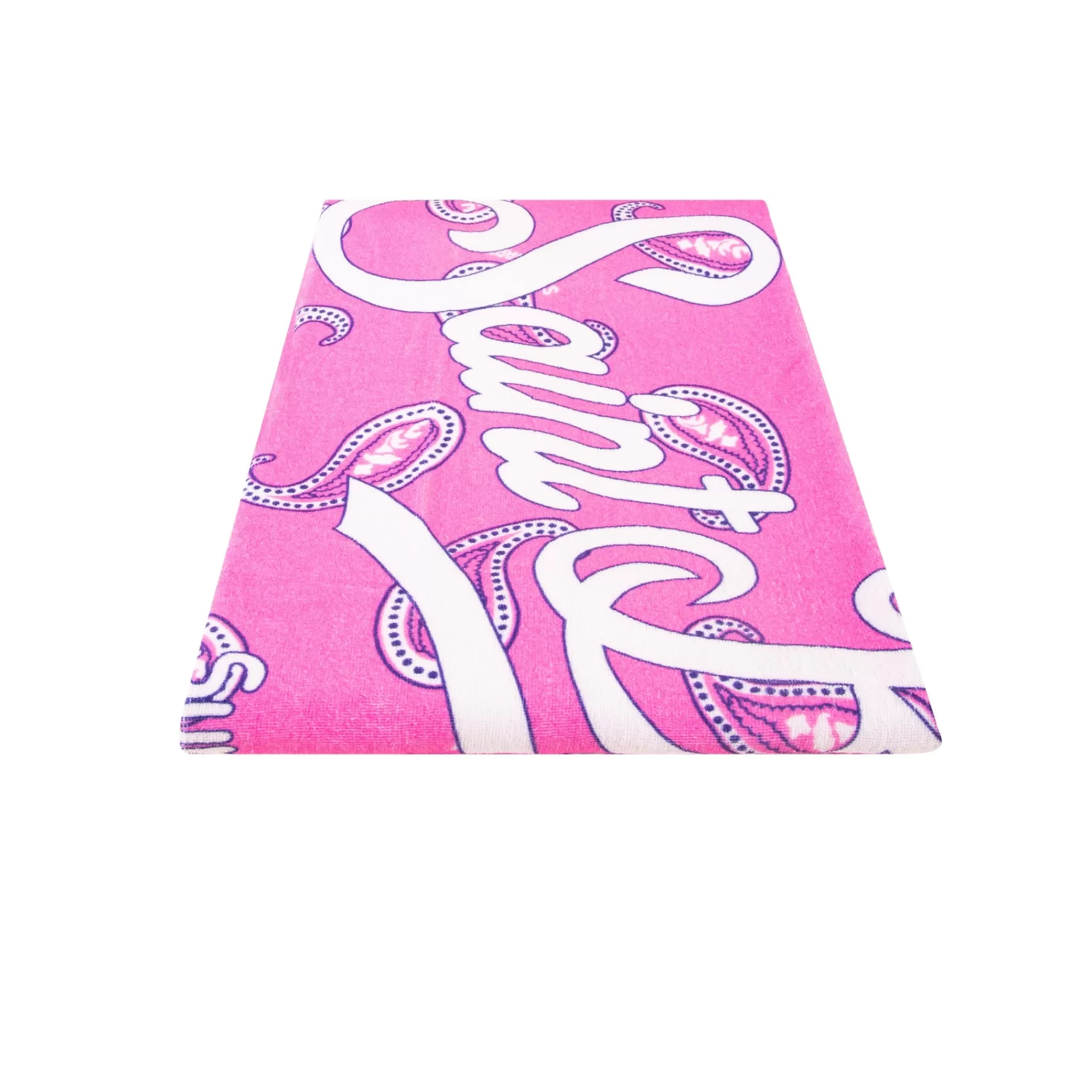 MC2 Saint Barth Soft terry beach towel with pink paisley print Cheap