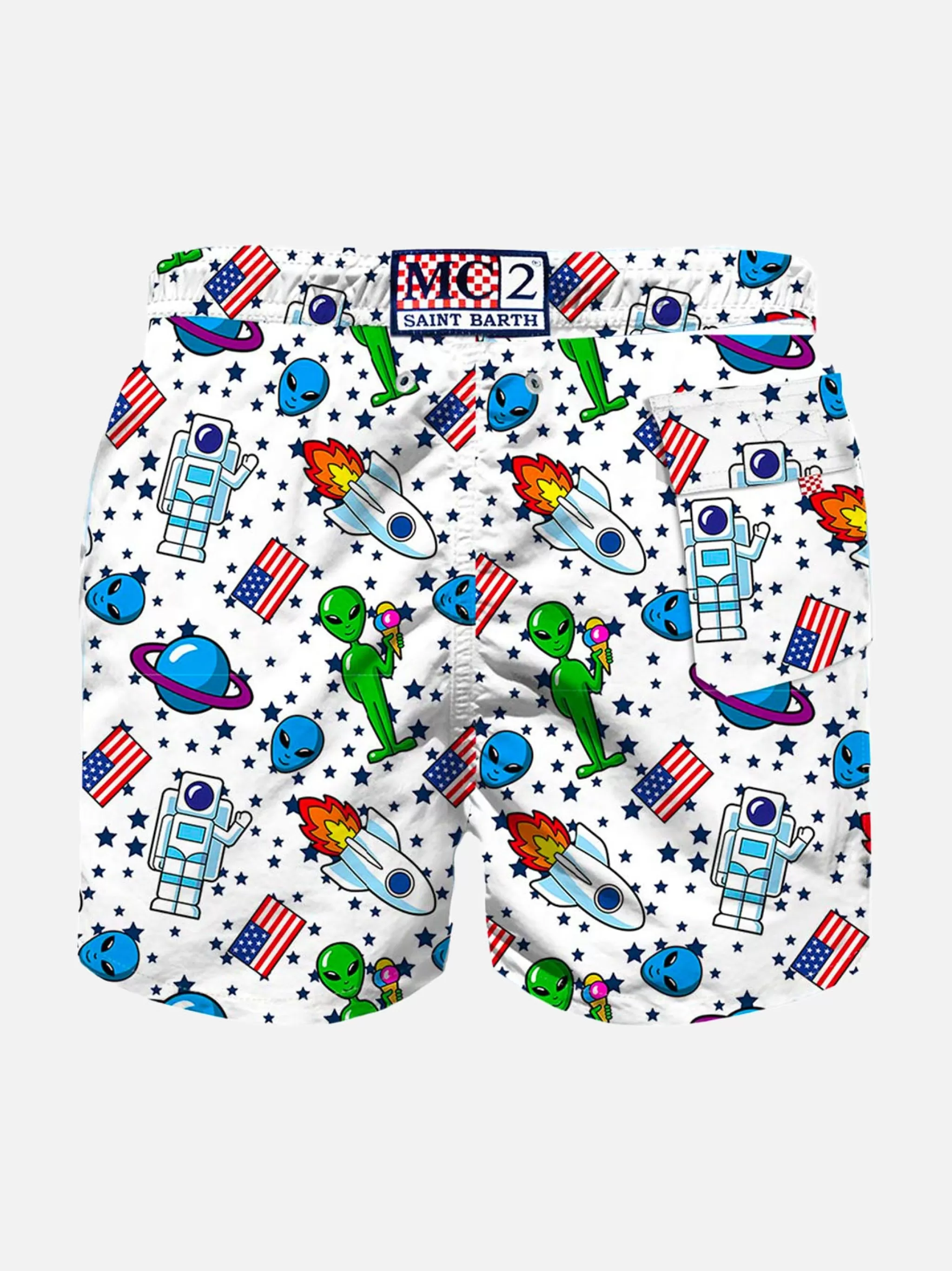 MC2 Saint Barth Space print boy swim shorts Shop