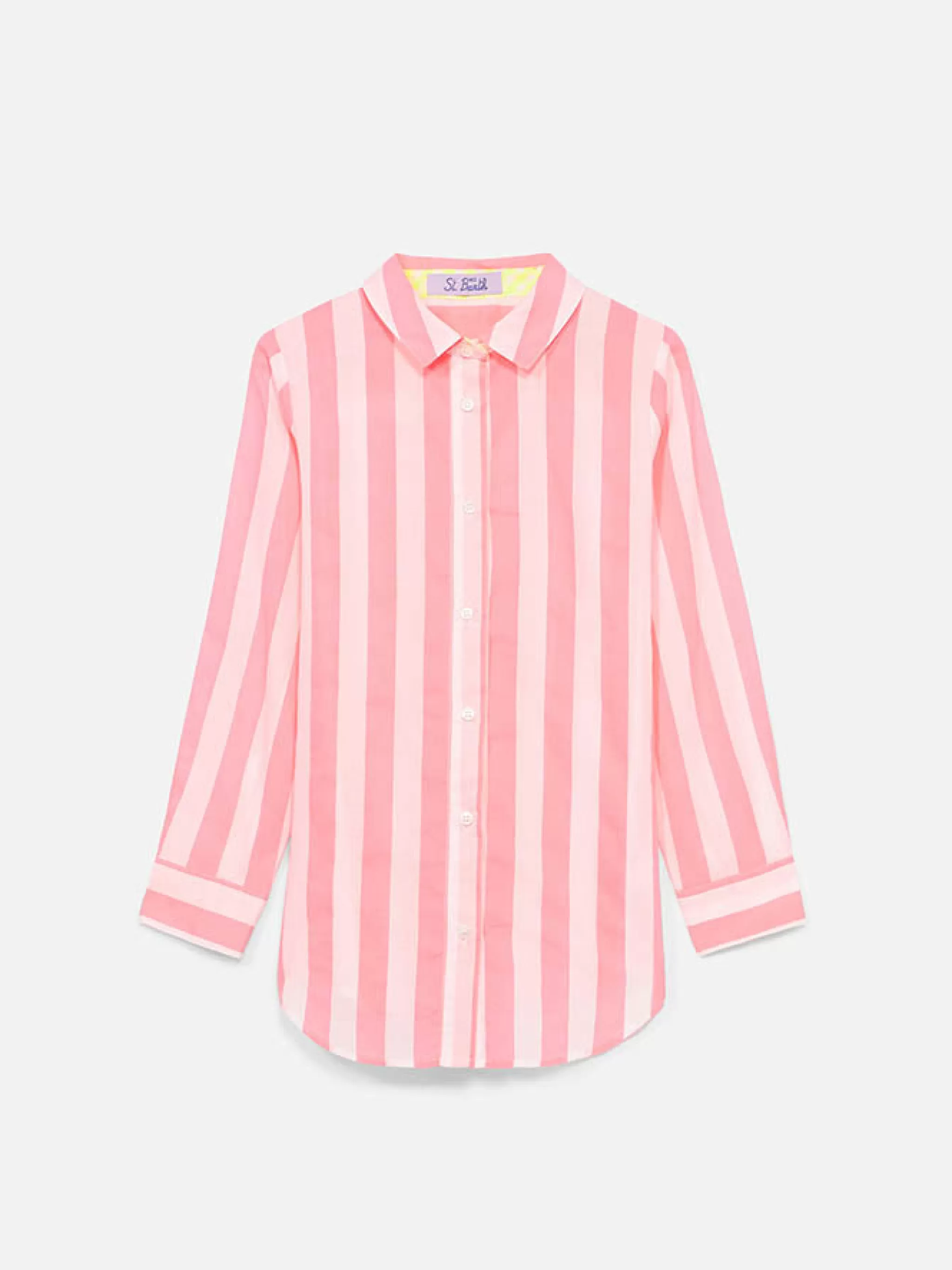 MC2 Saint Barth Striped mini Brigitte shirt with St. Barth Local embroidery Fashion