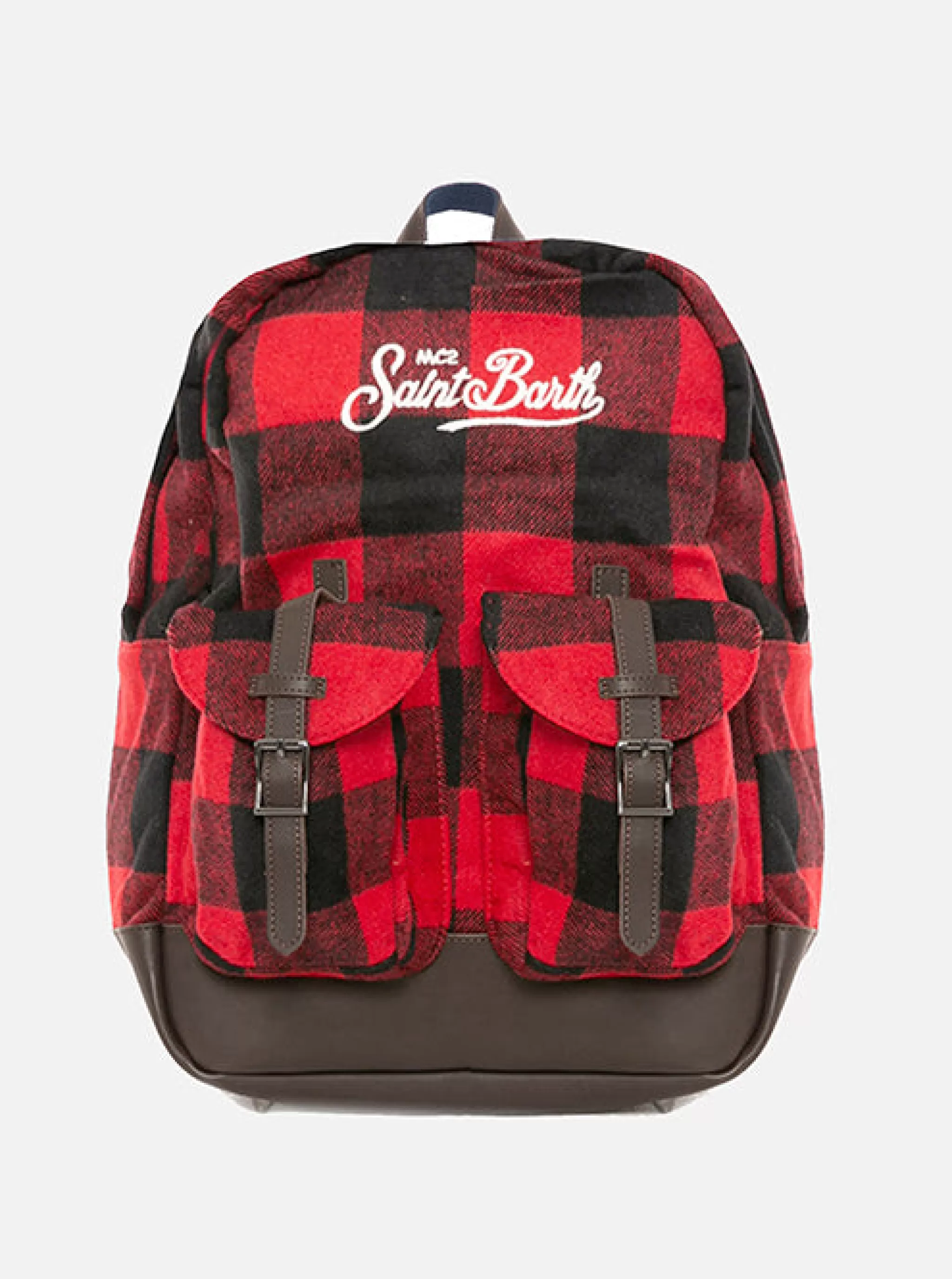 MC2 Saint Barth Tartan print backpack Best