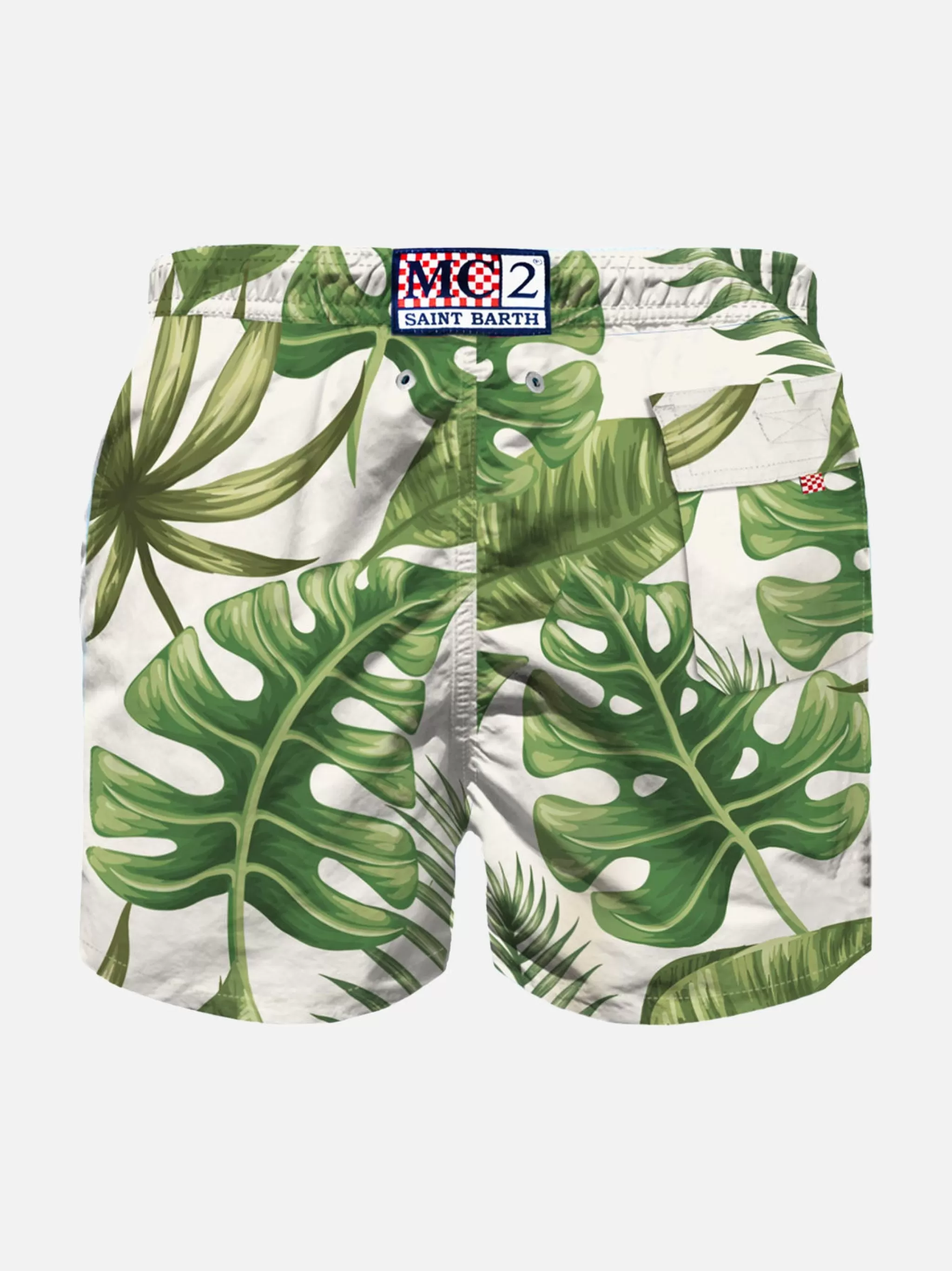 MC2 Saint Barth Tropical print boy swim shorts Flash Sale