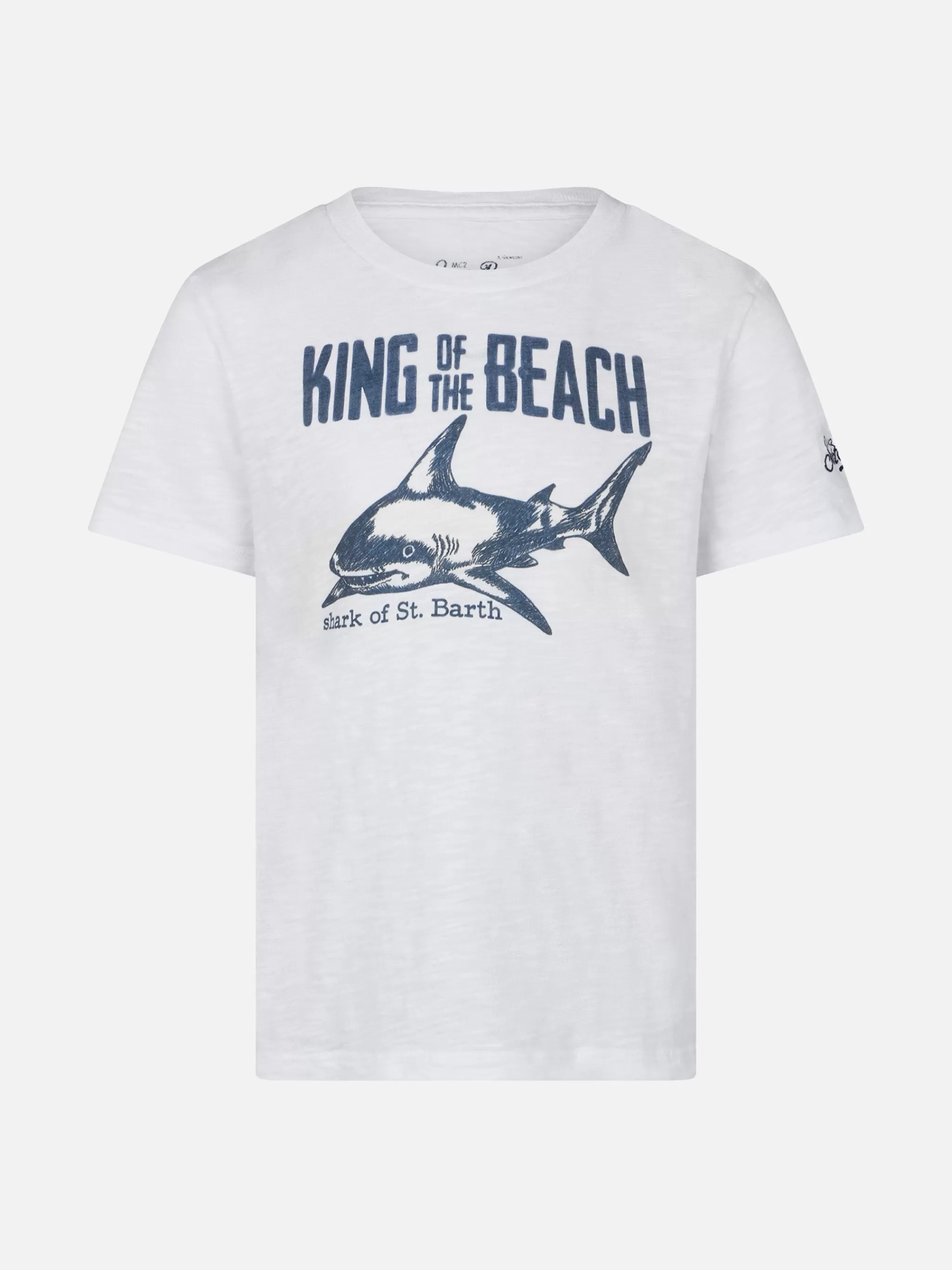 MC2 Saint Barth T-Shirt Boy King of The Beach Cheap