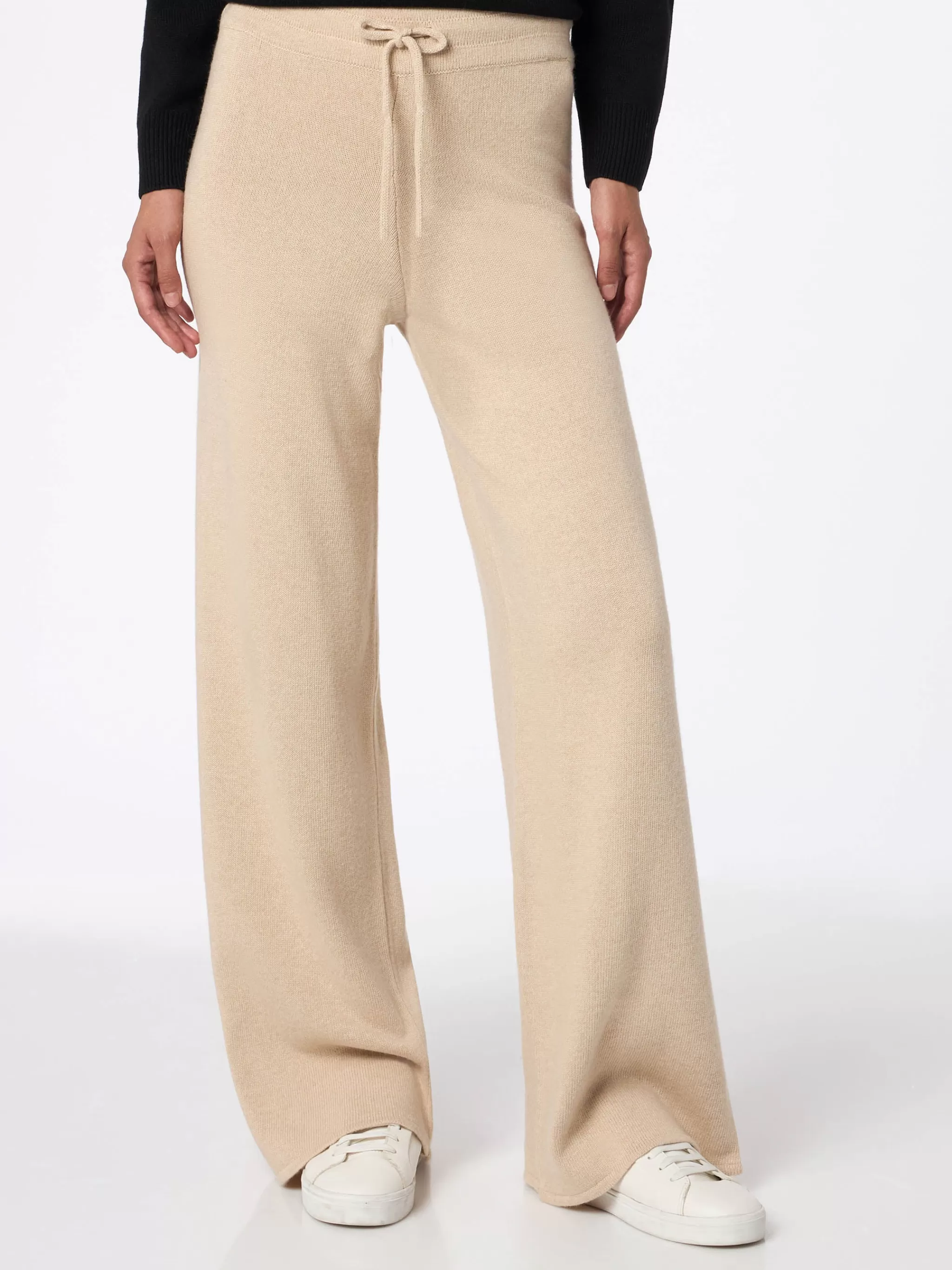 MC2 Saint Barth Woman beige cashmere blend knit pants Cambon Discount