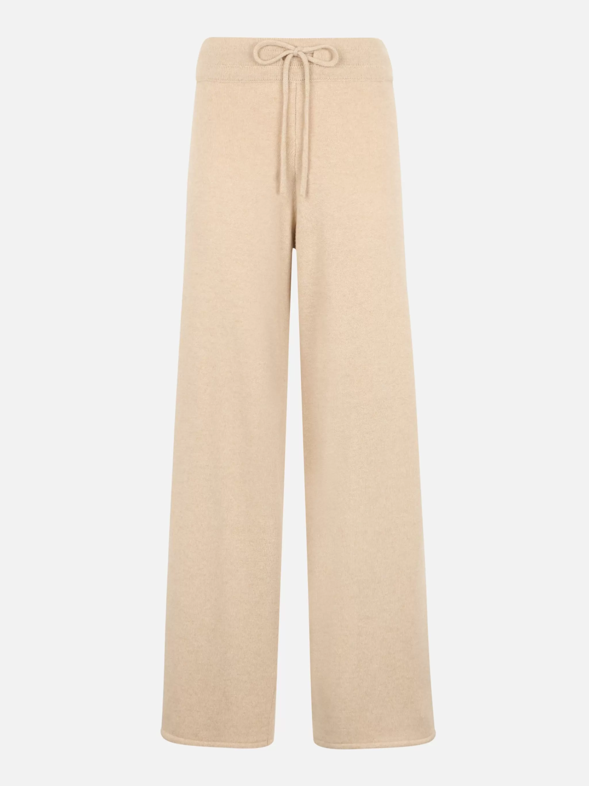 MC2 Saint Barth Woman beige cashmere blend knit pants Cambon Discount