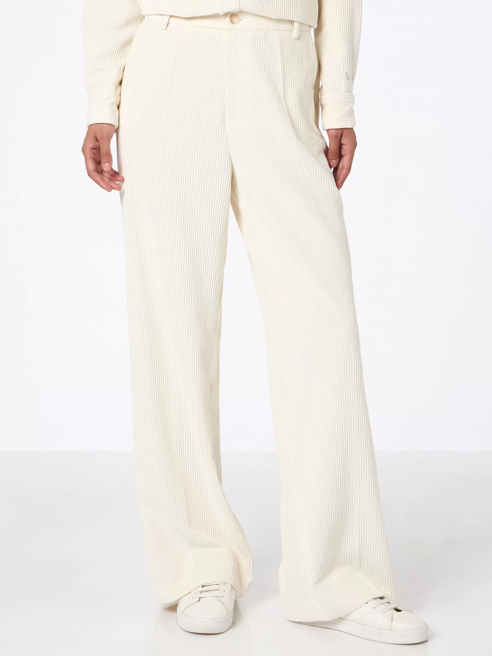 MC2 Saint Barth Woman beige corduroy-like pants Rebella Cheap