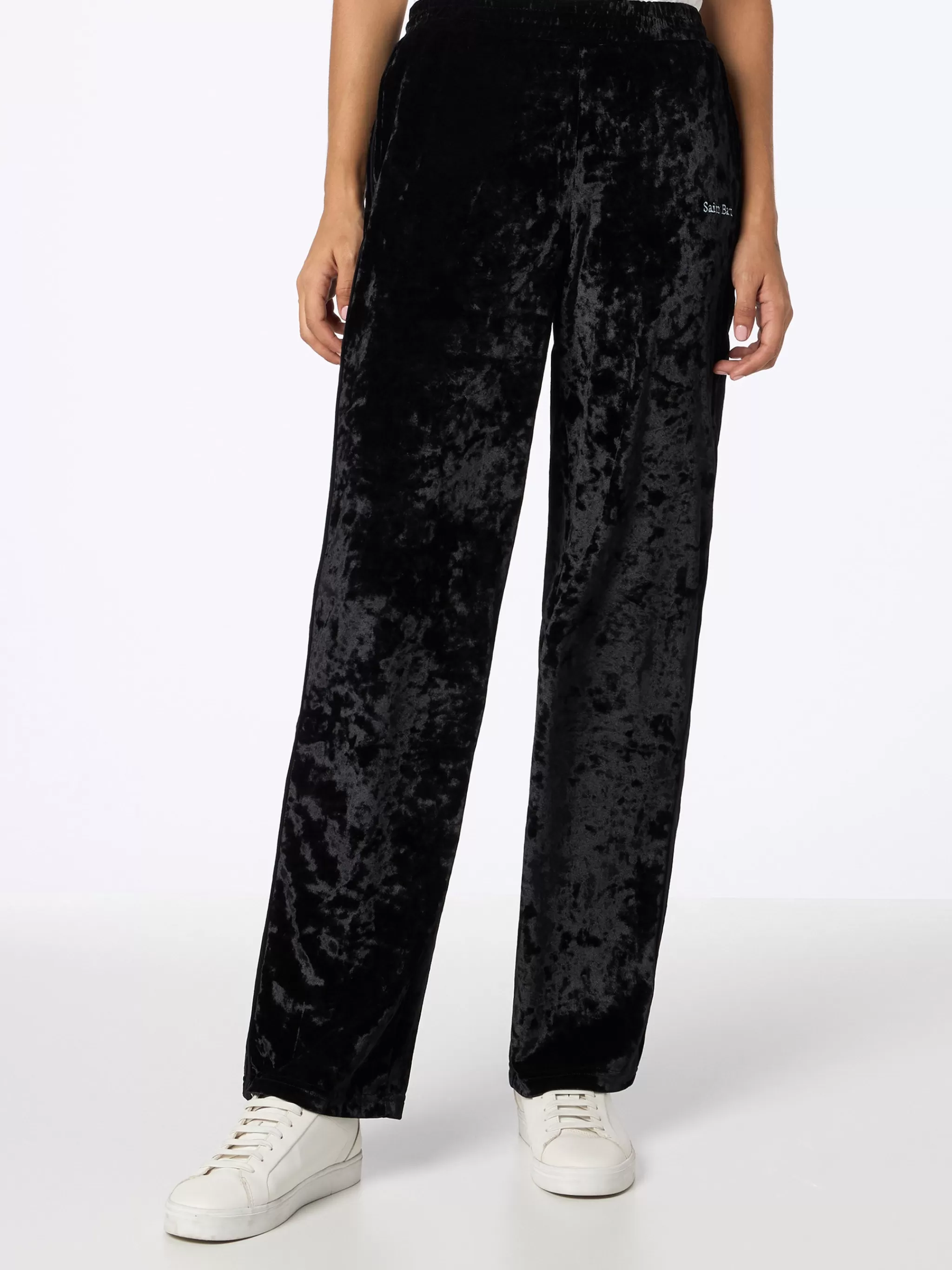 MC2 Saint Barth Woman black chenille jogger pants Yvonne Sale