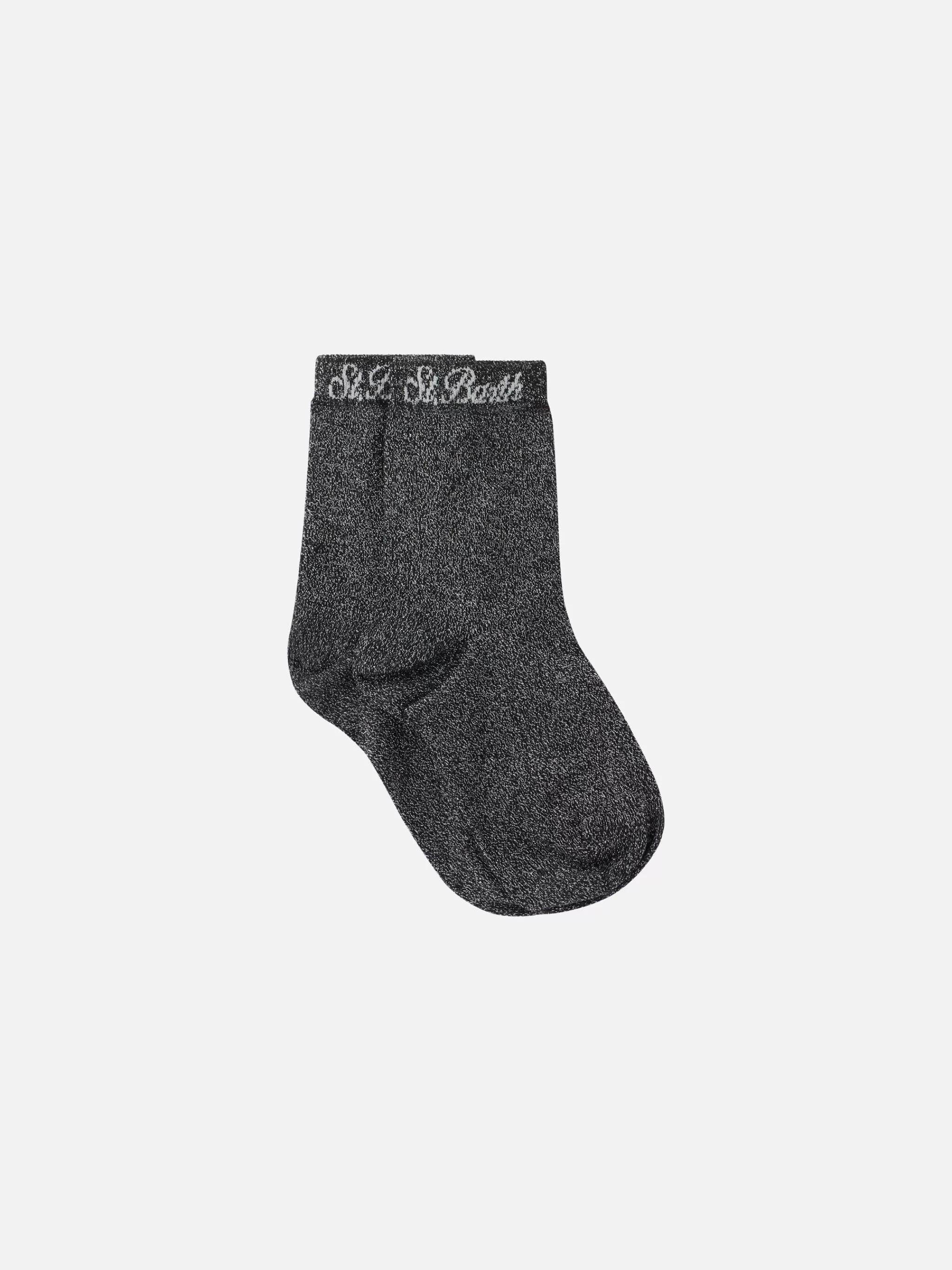 MC2 Saint Barth Woman black lurex socks Online